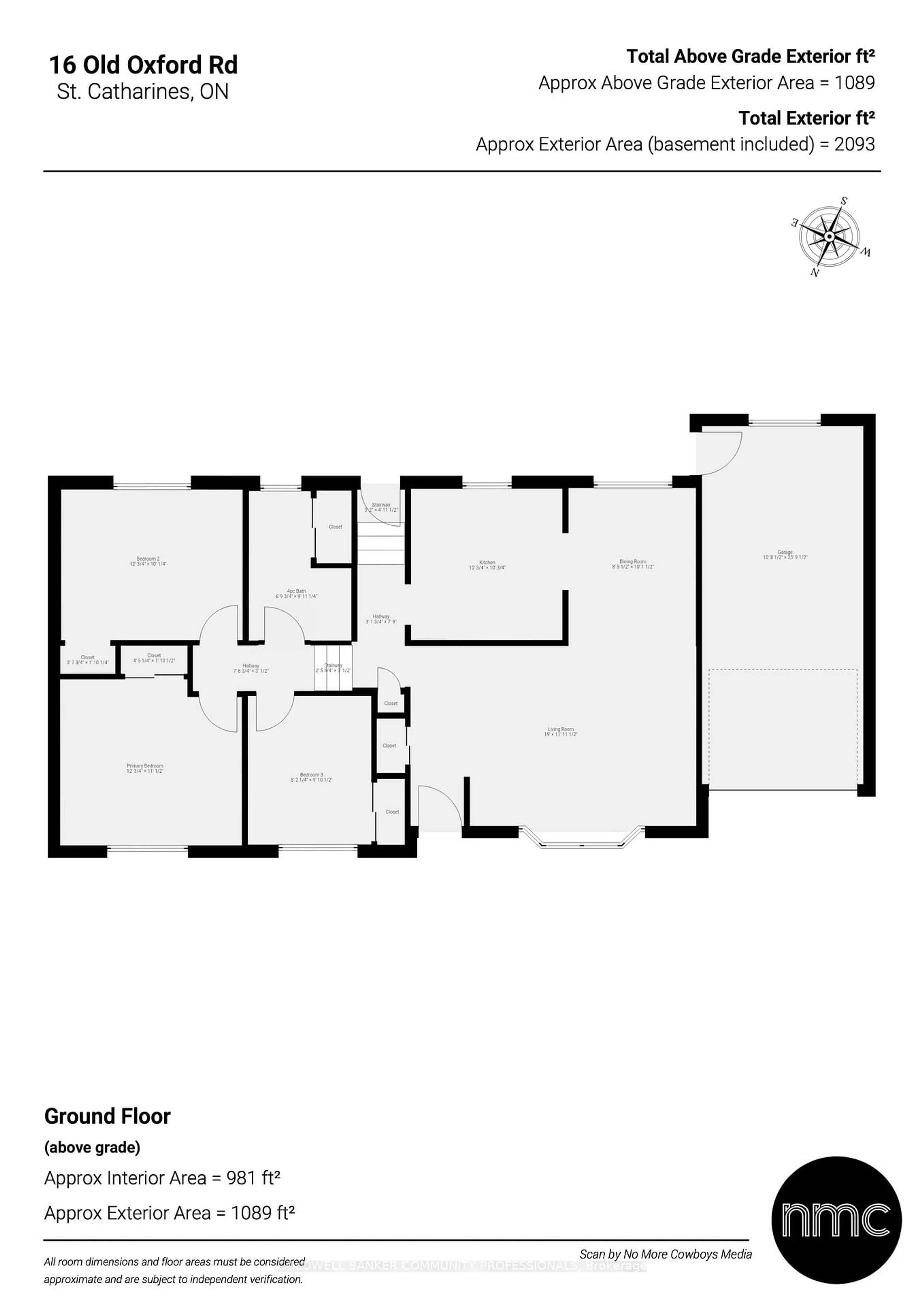 Floor plan for 16 Old Oxford Rd, St. Catharines Ontario L2M 2J9