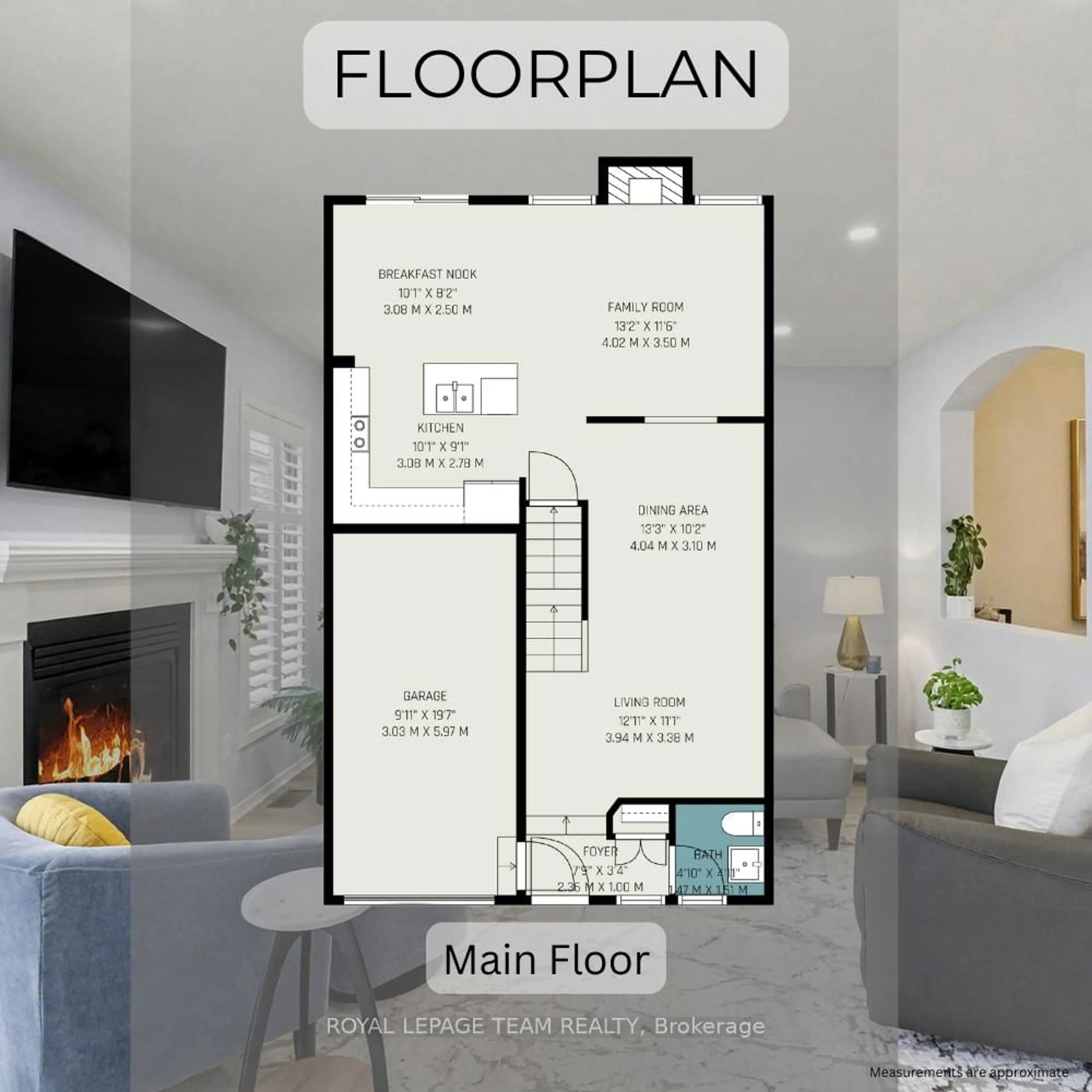 Floor plan for 266 Sorento St, Ottawa Ontario K2J 0B4