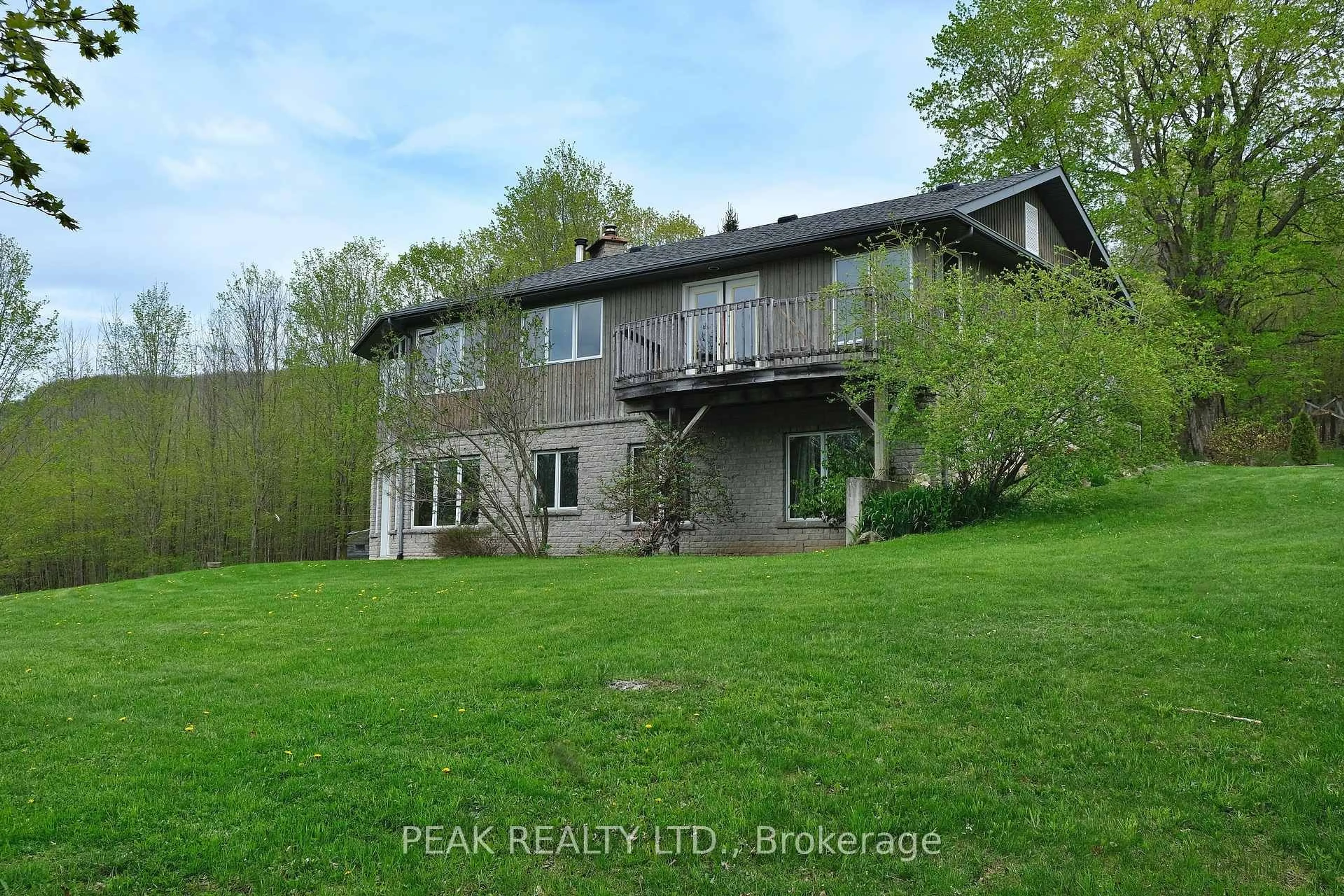 A pic from outside/outdoor area/front of a property/back of a property/a pic from drone, water/lake/river/ocean view for 546299 Sideroad 4B Sdrd, Grey Highlands Ontario N0C 1G0