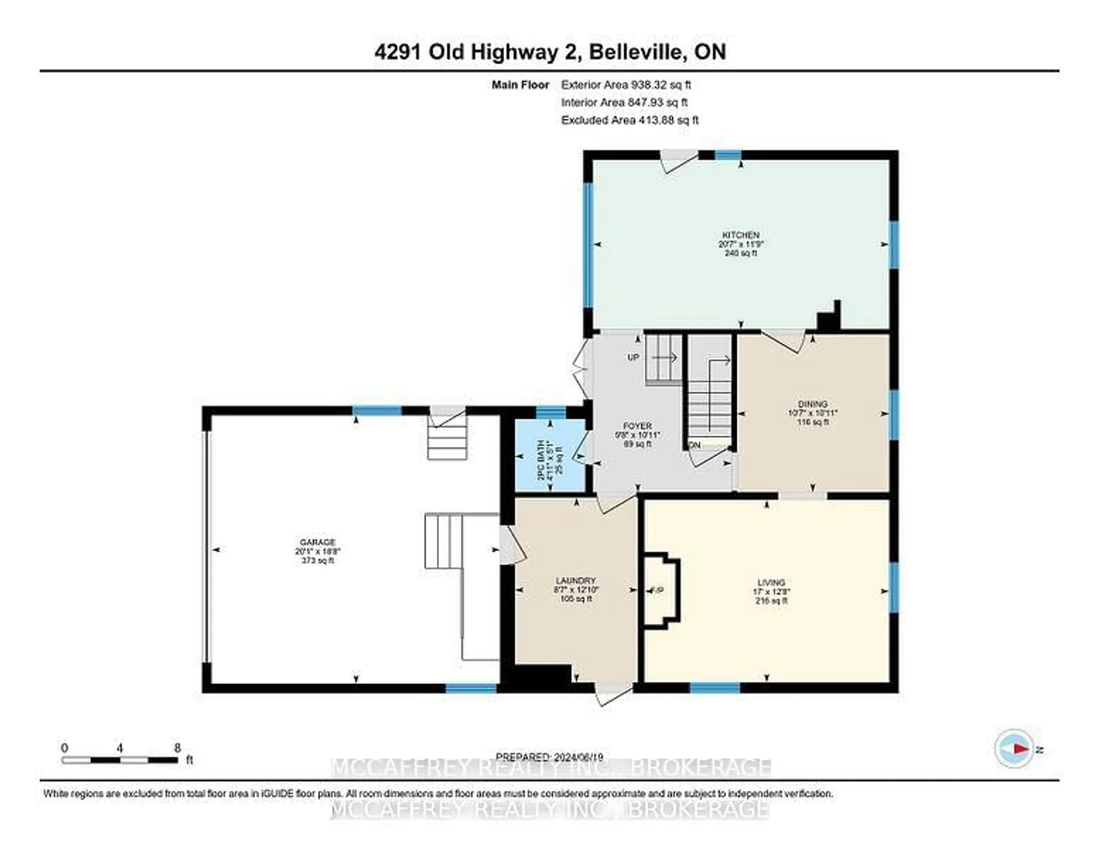 Floor plan for 4291 OLD HWY 2, Belleville Ontario K8N 4Z4