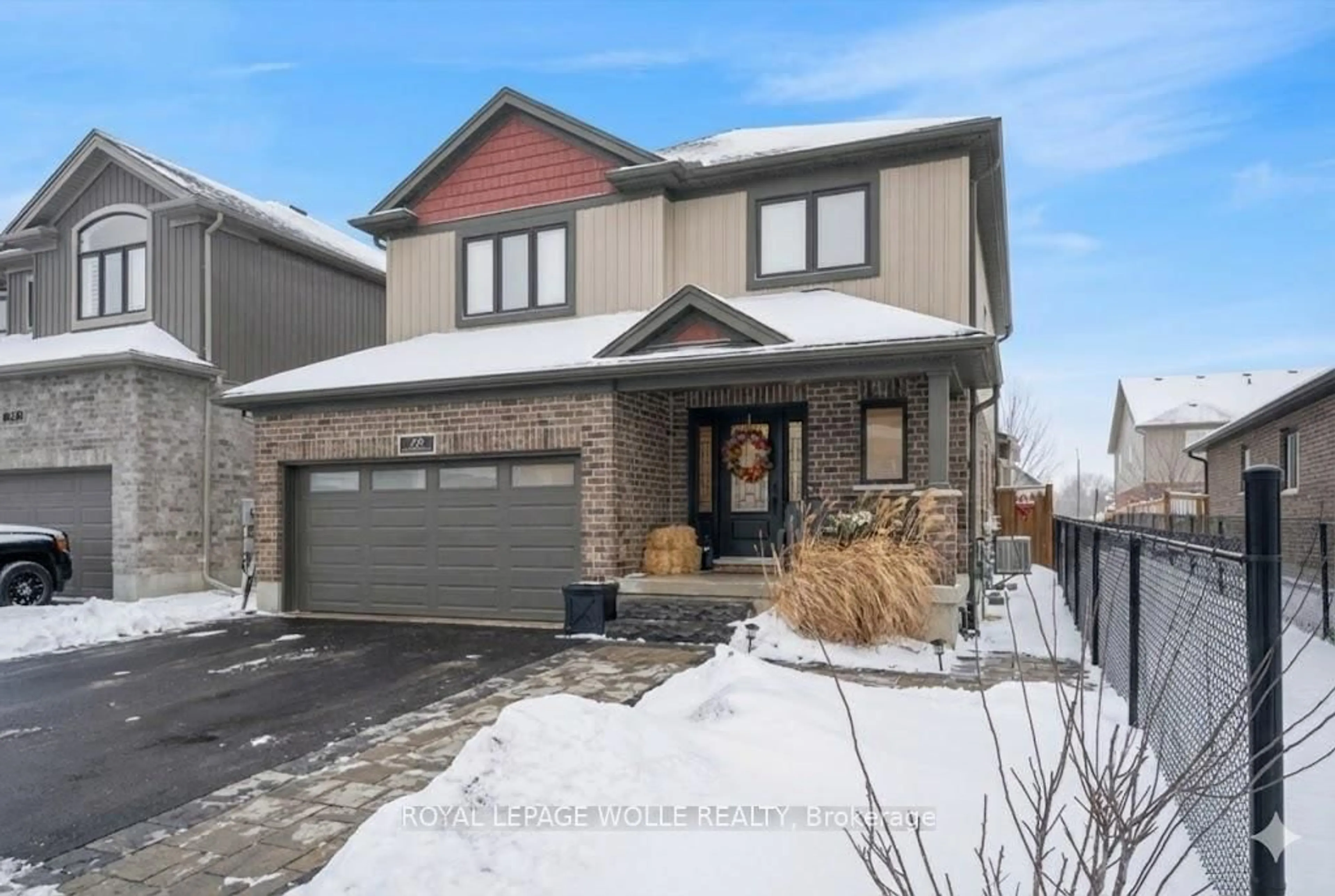 Home with brick exterior material, street for 78 Woodberry Cres, Woolwich Ontario N3B 0C5