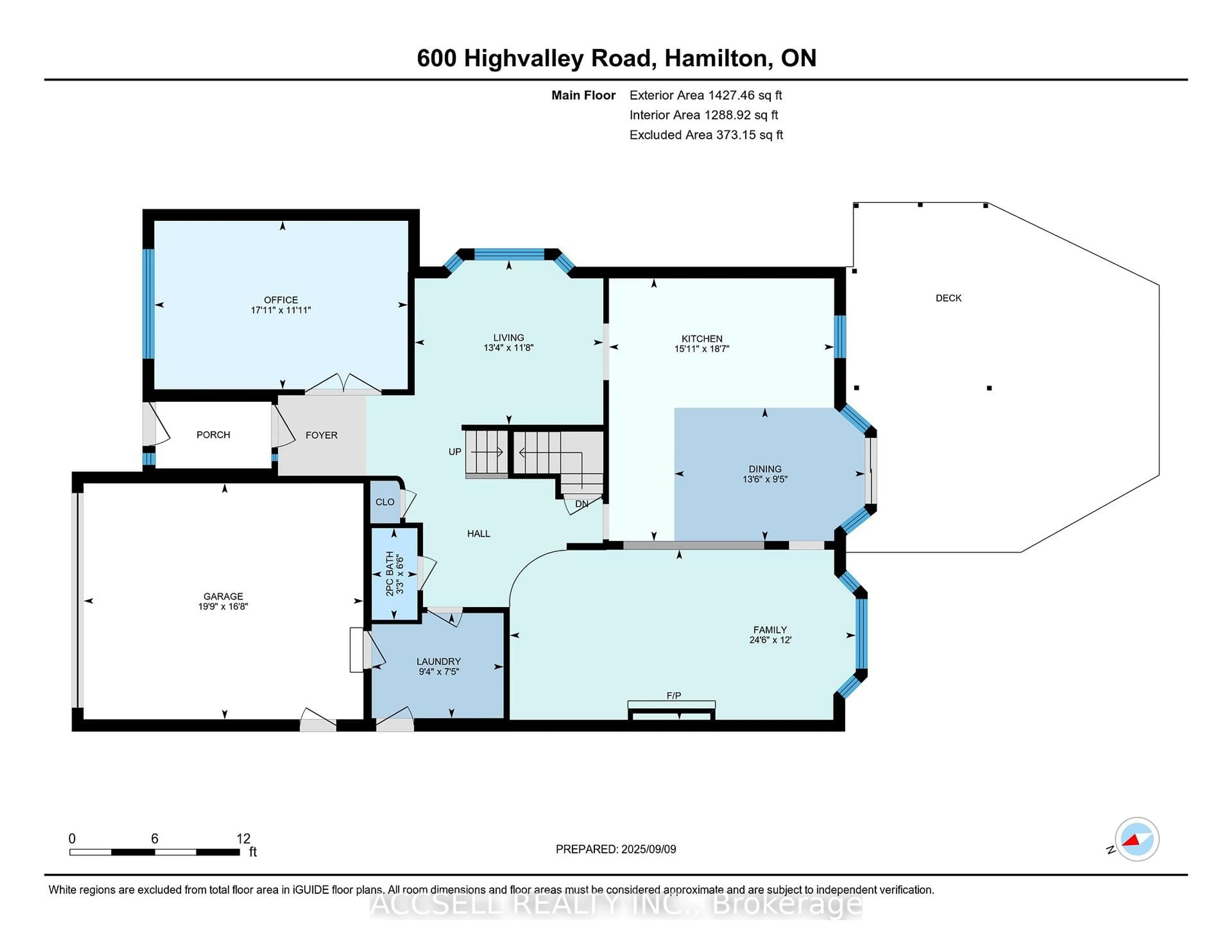 Floor plan for 600 Highvalley Rd, Hamilton Ontario L9G 3X3