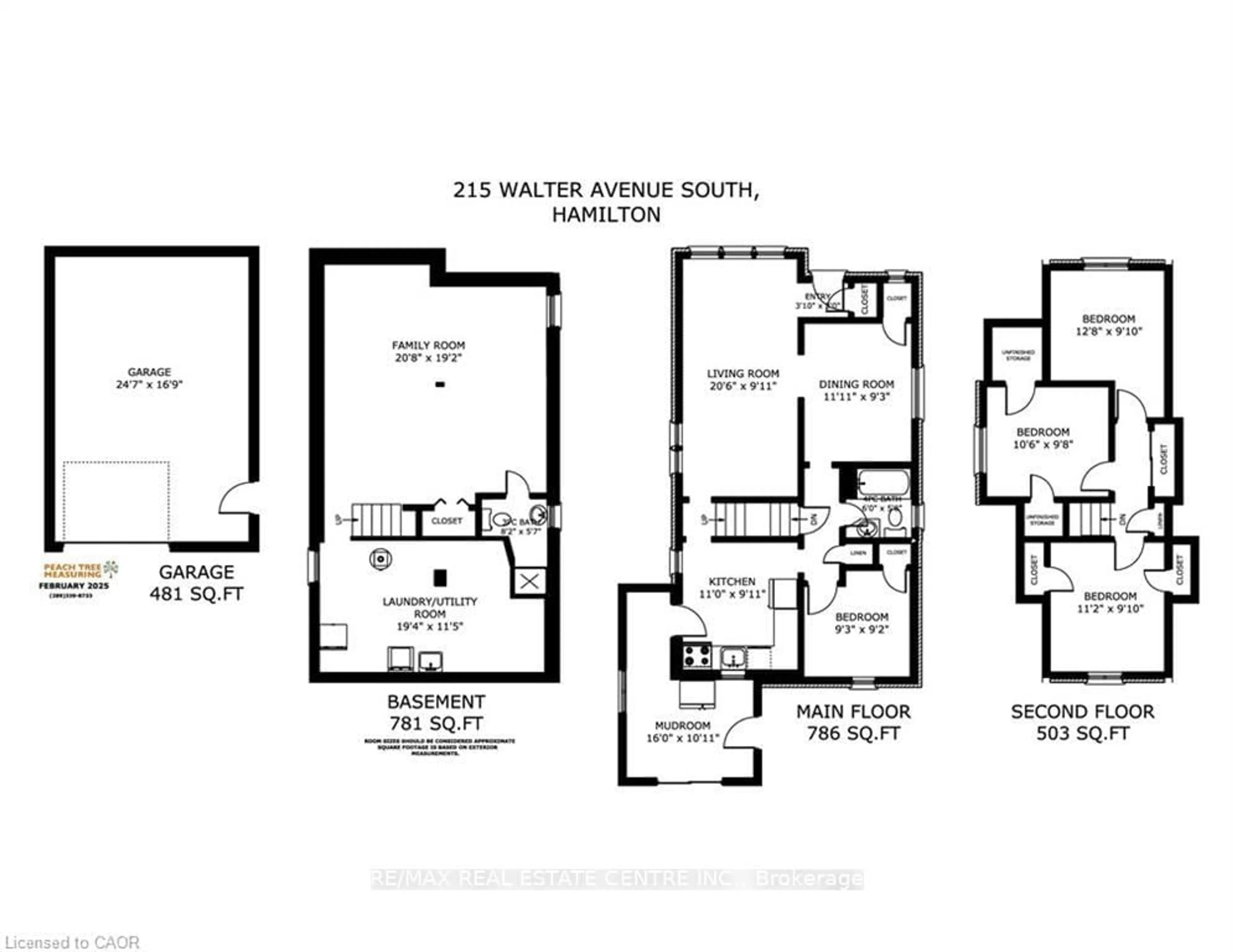 Floor plan for 215 Walter Ave, Hamilton Ontario L8K 3L3