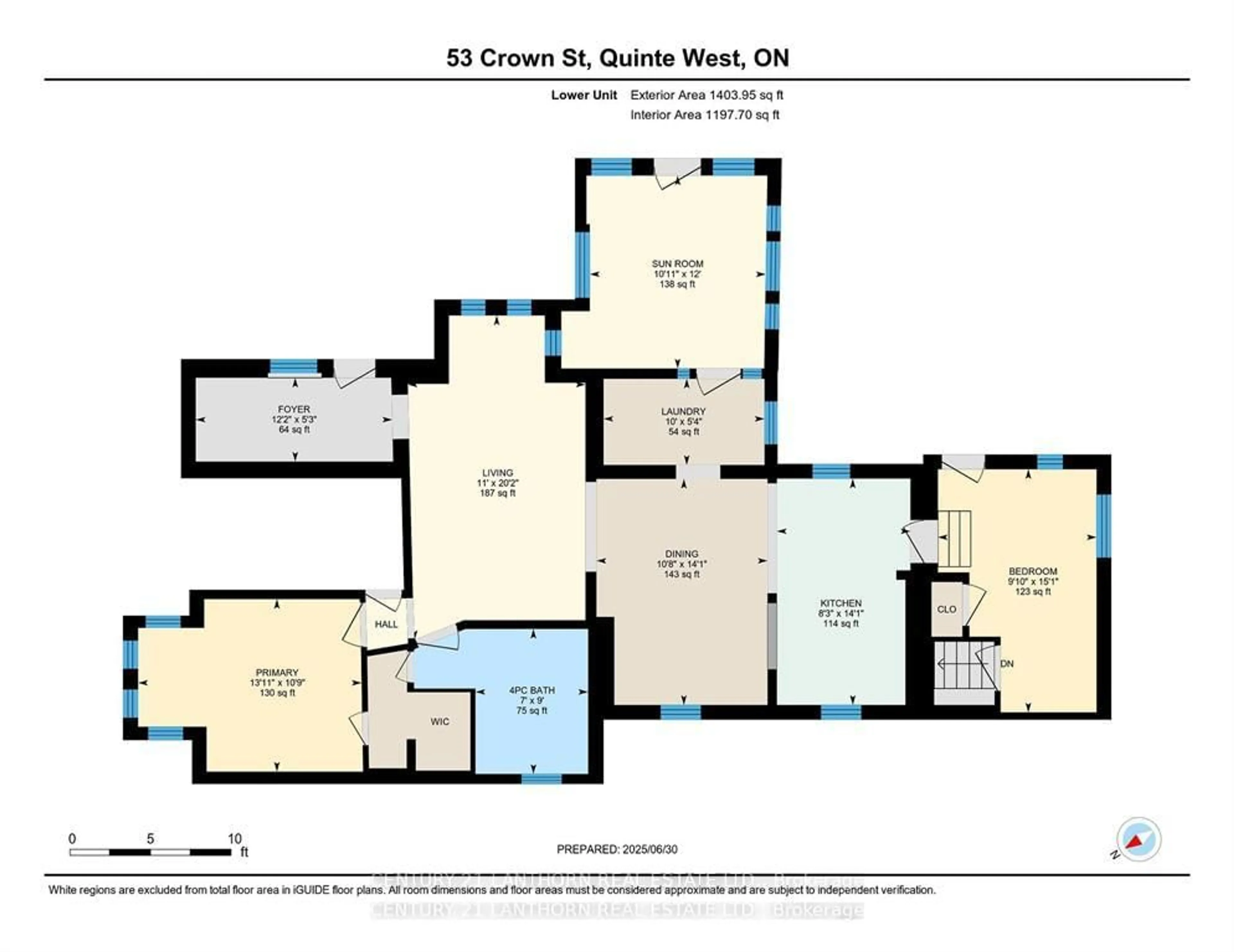 Floor plan for 53 CROWN St, Quinte West Ontario K8V 1P1