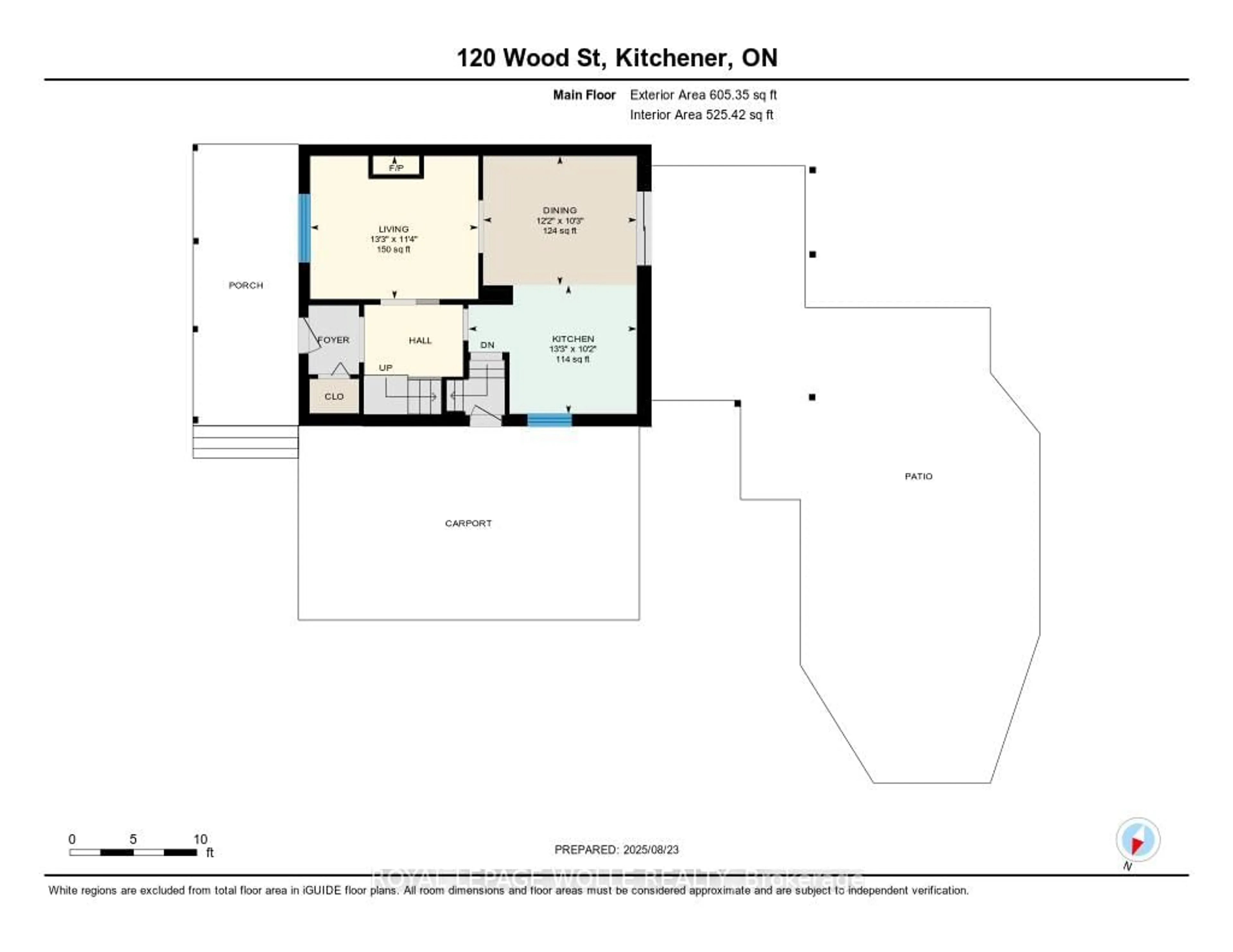 Floor plan for 120 Wood St, Kitchener Ontario N2G 2H8