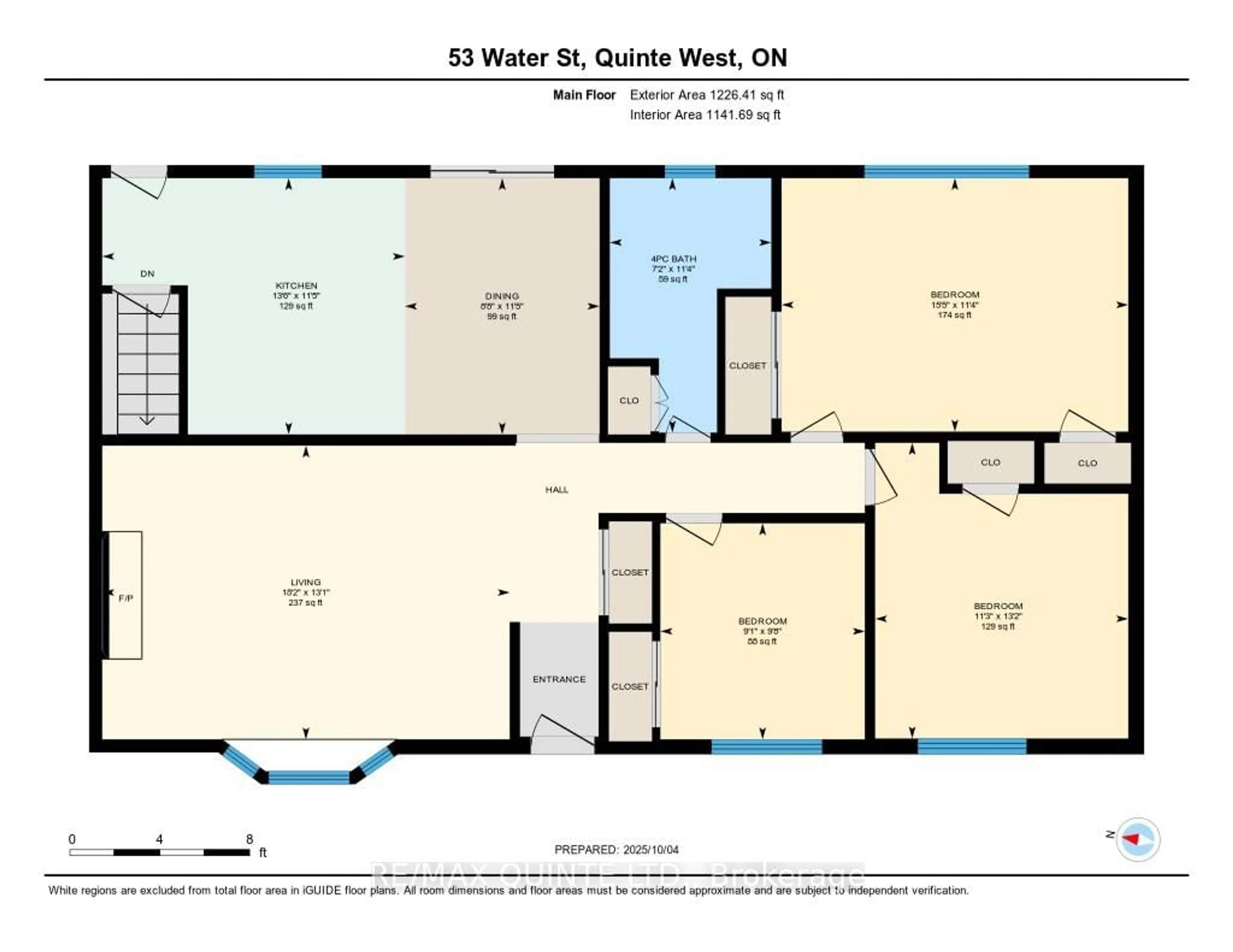 Floor plan for 53 Water St, Quinte West Ontario K8V 4M1
