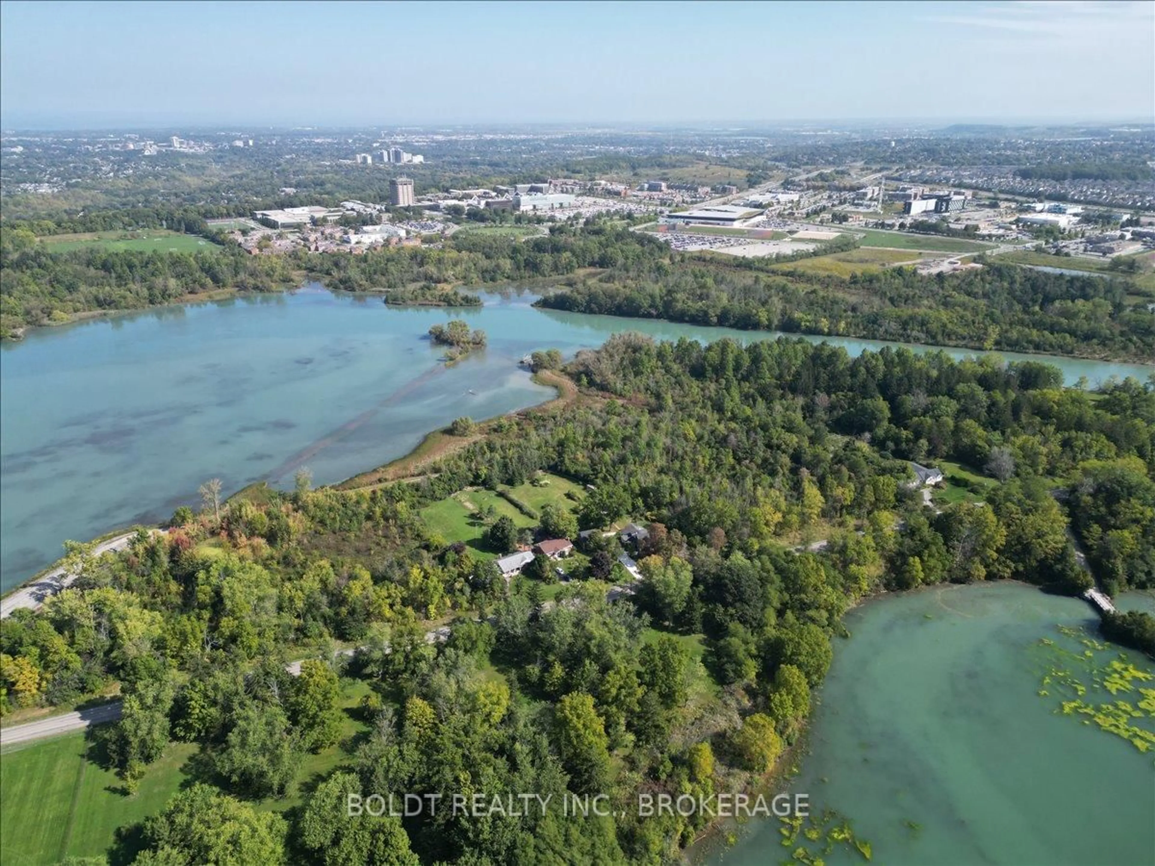 A pic from outside/outdoor area/front of a property/back of a property/a pic from drone, water/lake/river/ocean view for 2440 Decew Rd, Thorold Ontario L0S 1E6