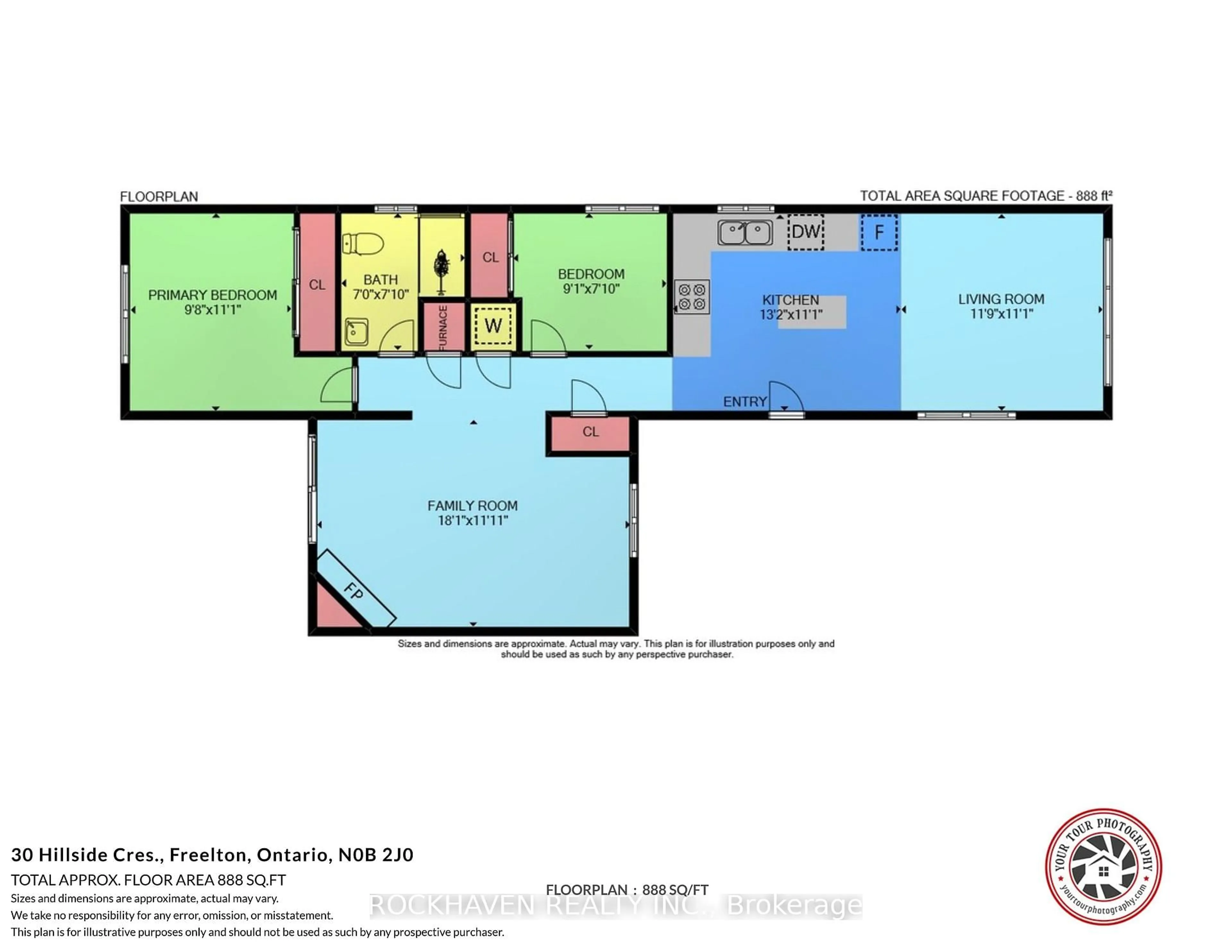 Floor plan for 1294 8th Concession Rd #30 Hillside Cr, Hamilton Ontario N0B 2J0