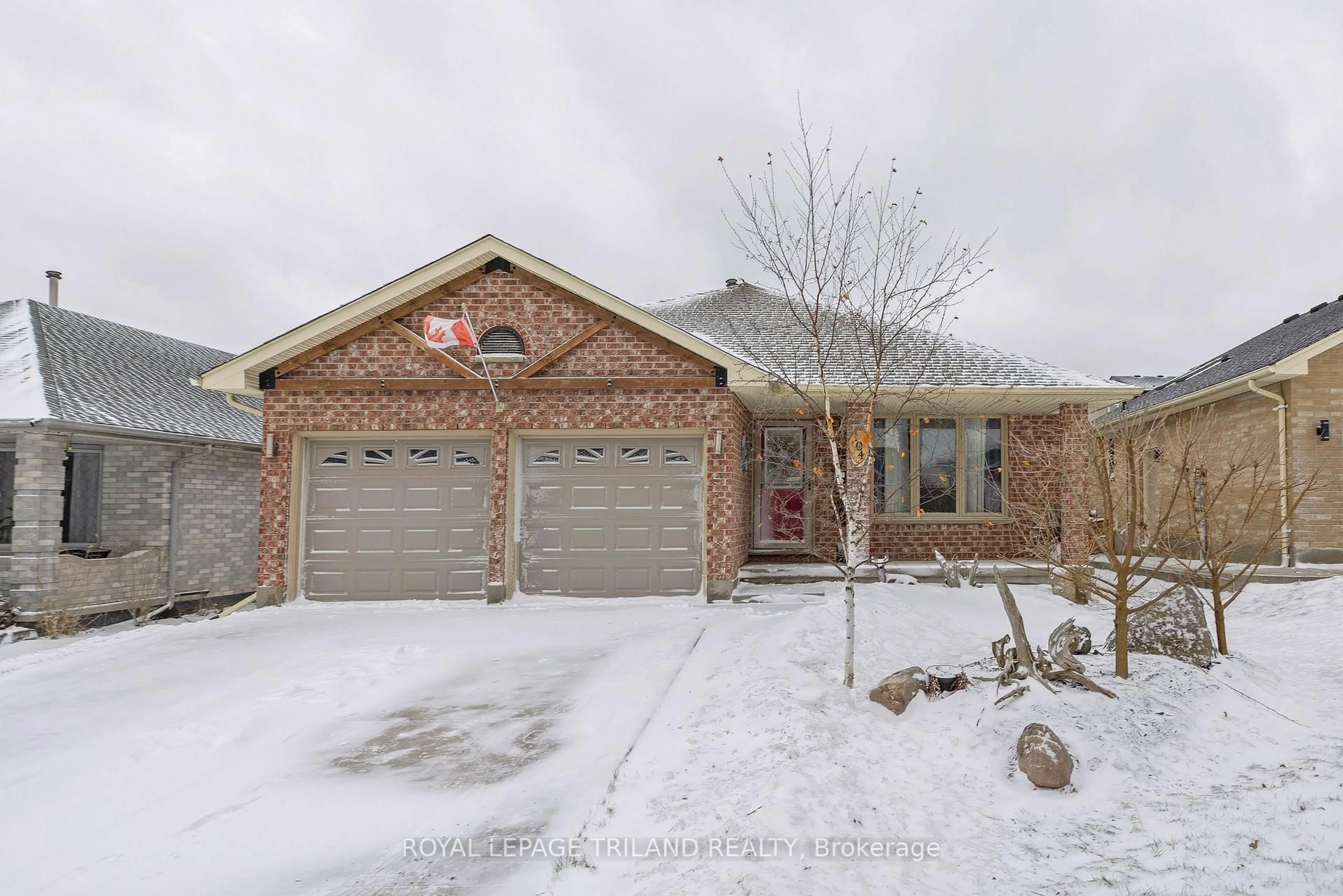 Home with brick exterior material, street for 104 Josselyn Dr, London South Ontario N6E 3V6