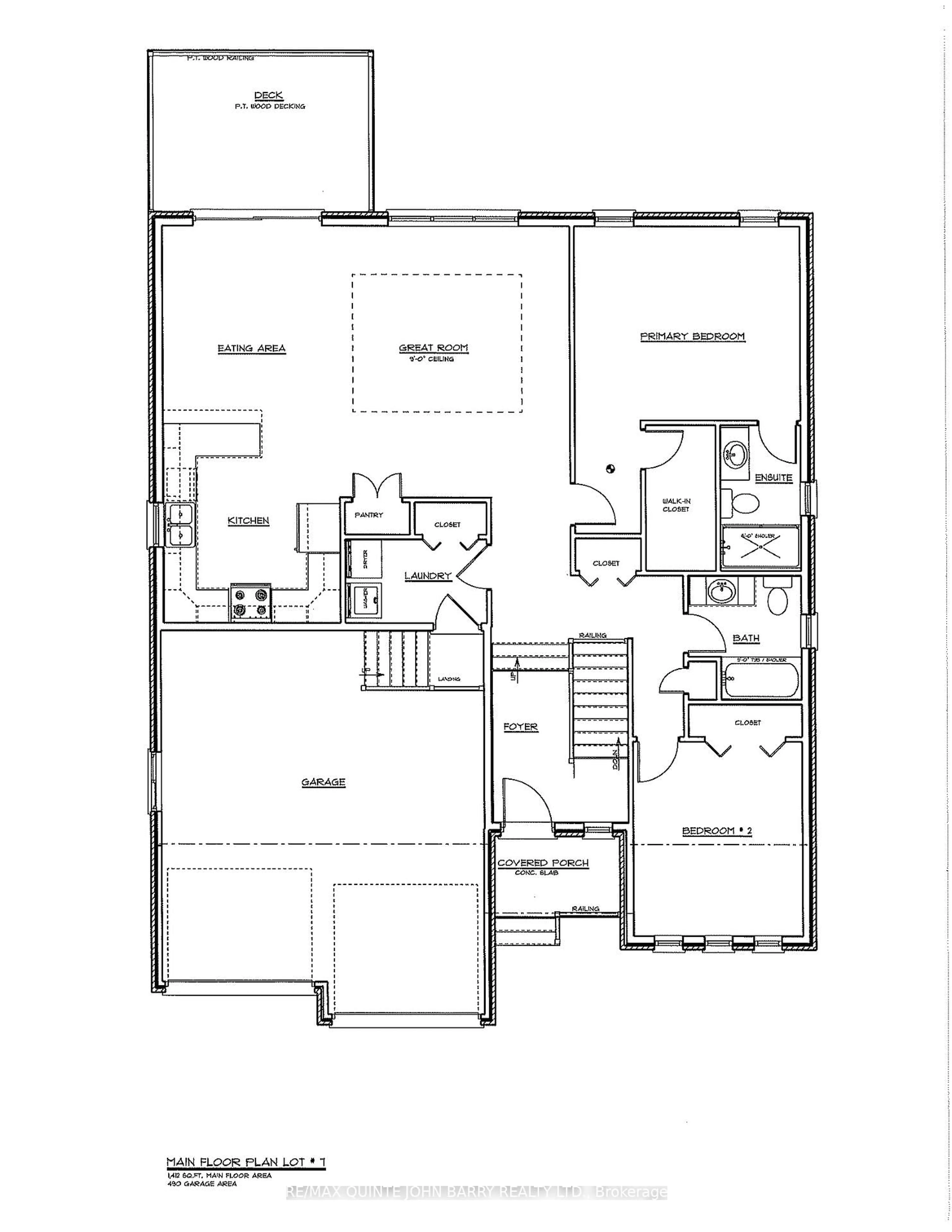 Floor plan for 14 Parkland Circ #Lot 7, Quinte West Ontario K8V 0R4
