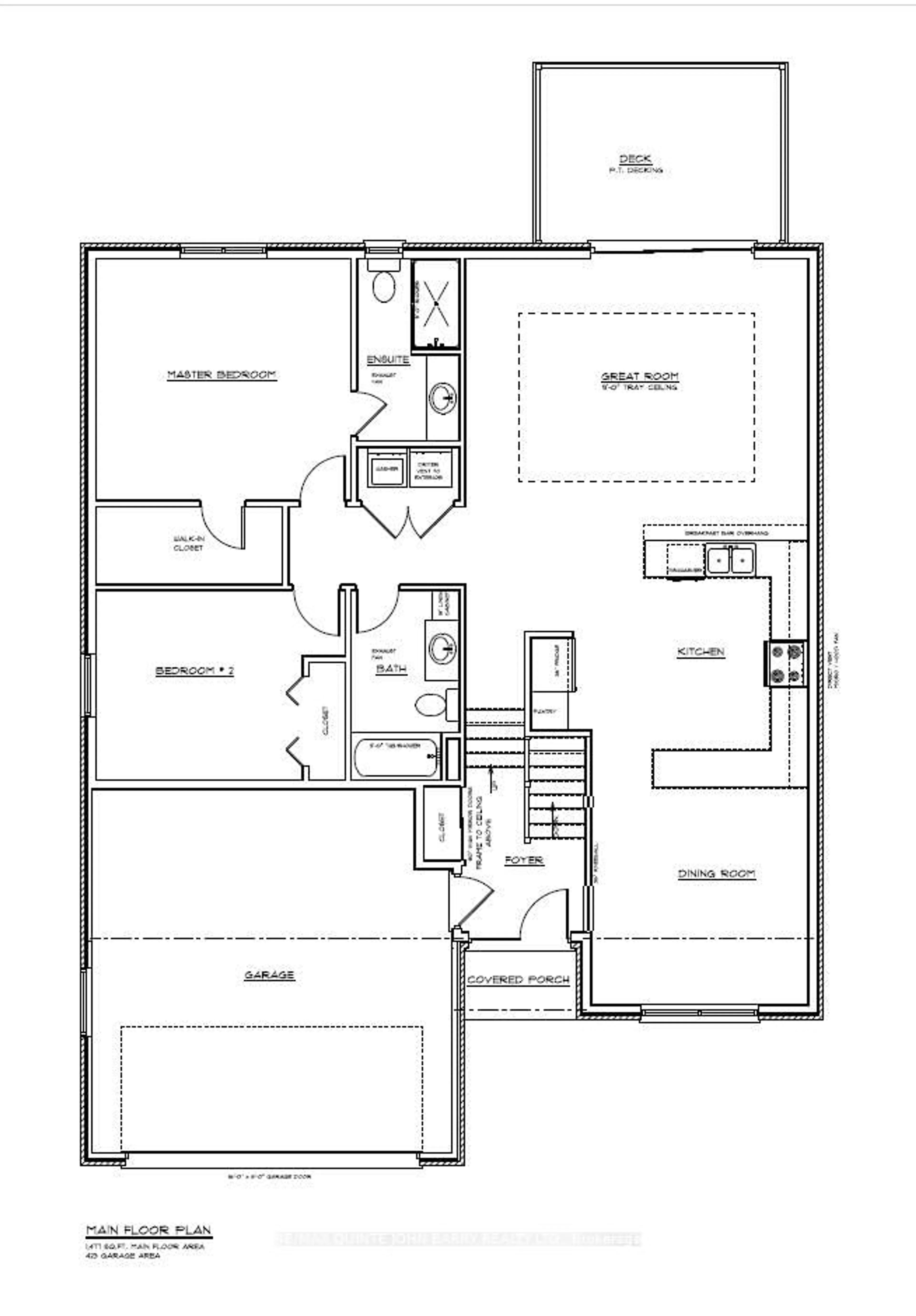 Floor plan for 16 Parkland Circ #Lot 8, Quinte West Ontario K8V 0R4