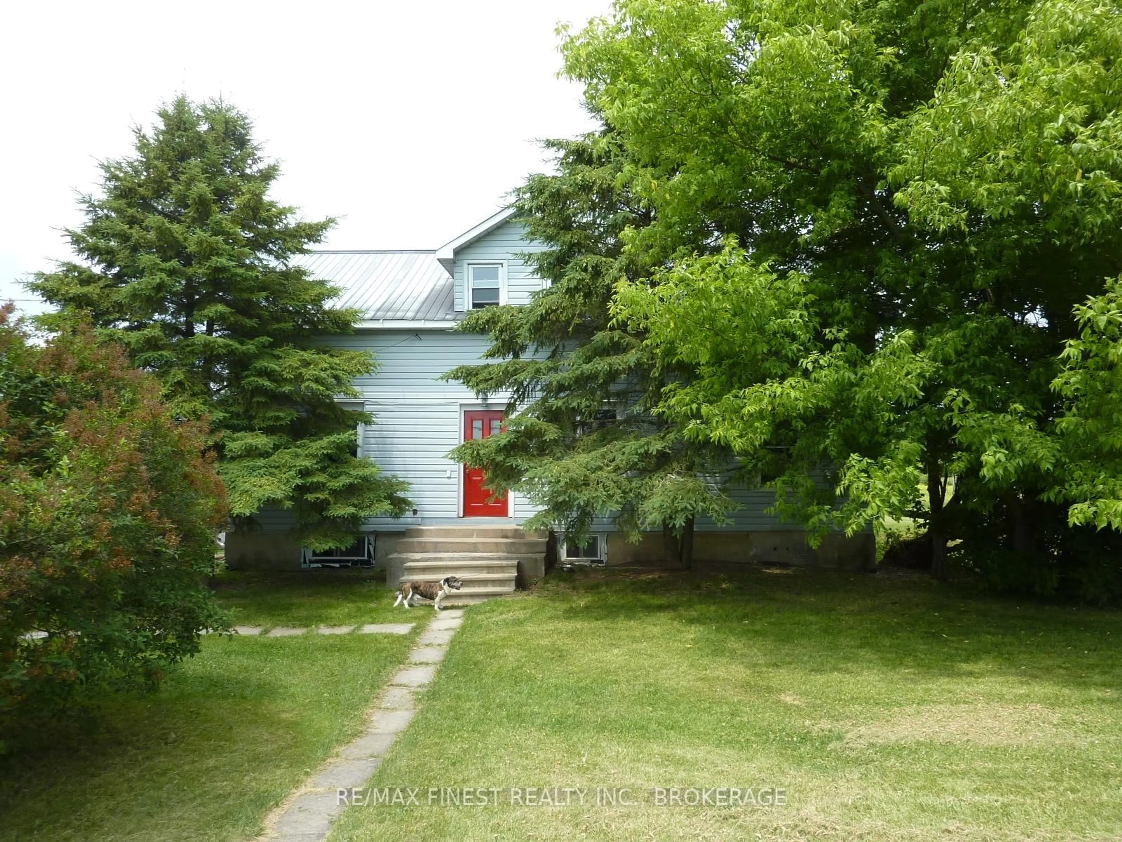 A pic from outside/outdoor area/front of a property/back of a property/a pic from drone, street for 2935 County Road 9, Napanee Ontario K7R 3K8