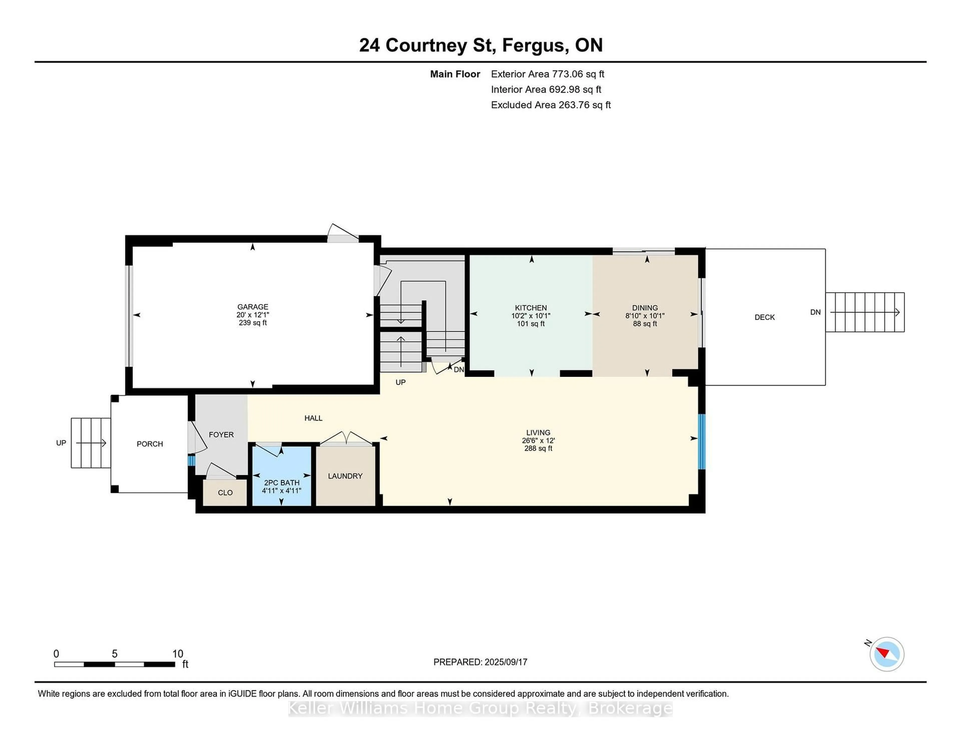 Floor plan for 24 Courtney St, Centre Wellington Ontario N1M 0C9