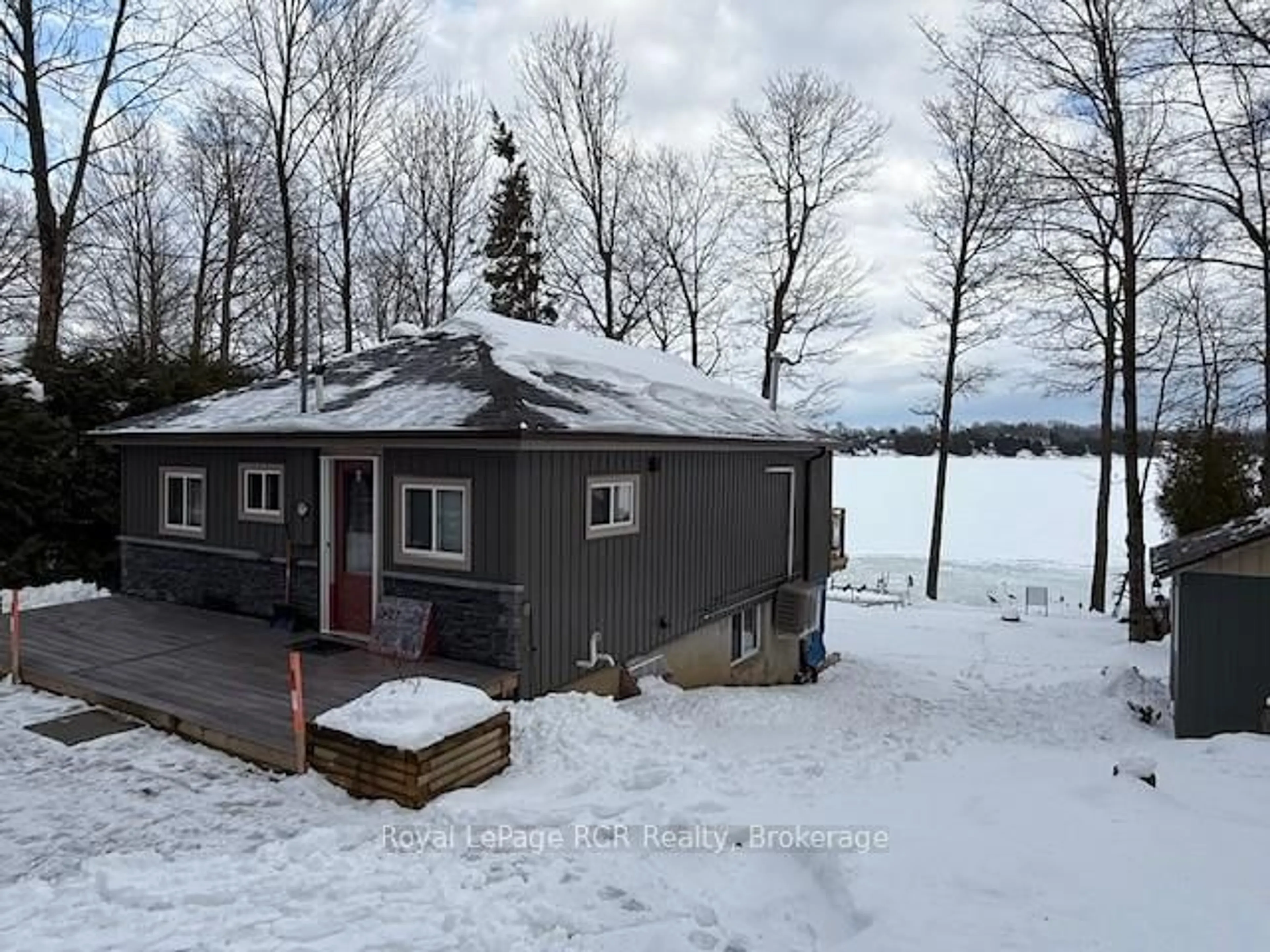 A pic from outside/outdoor area/front of a property/back of a property/a pic from drone, water/lake/river/ocean view for 173 MacDonalds Rd, Grey Highlands Ontario N0C 1E0
