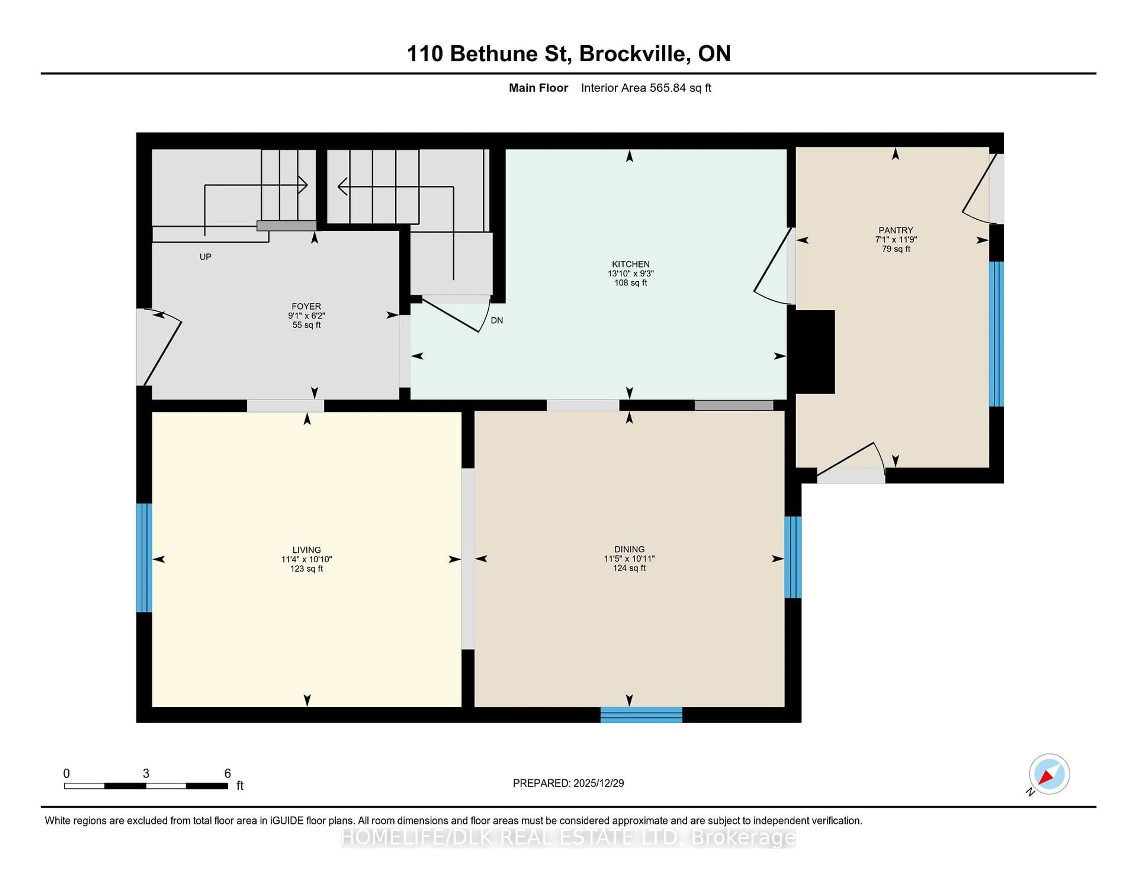 Floor plan for 110 Bethune St, Brockville Ontario K6V 2E4