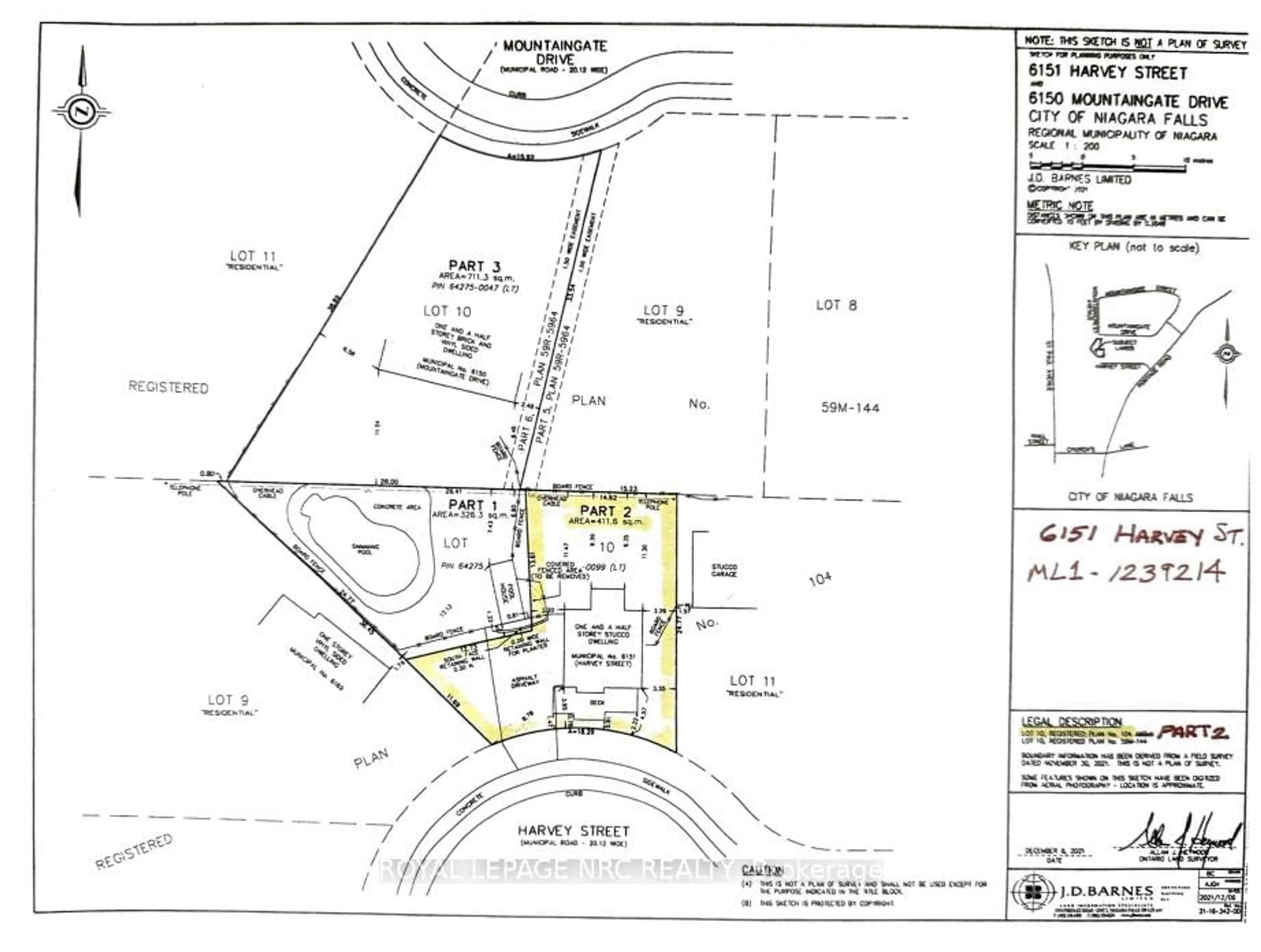 Floor plan for 6151 Harvey St, Niagara Falls Ontario L2J 2A9