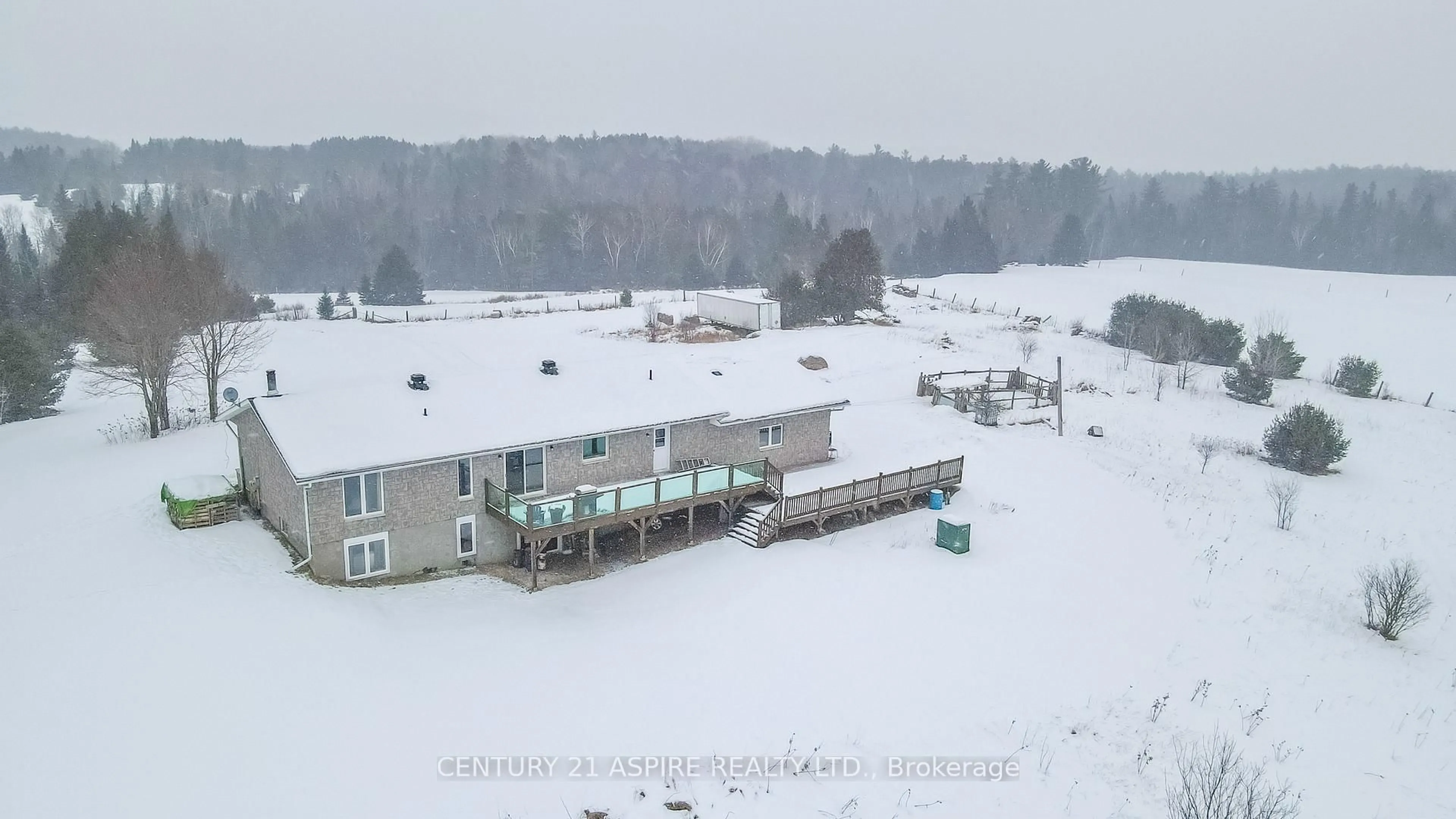 A pic from outside/outdoor area/front of a property/back of a property/a pic from drone, mountain view for 2112 Schutt Rd, Palmer Rapids Ontario K0J 2E0