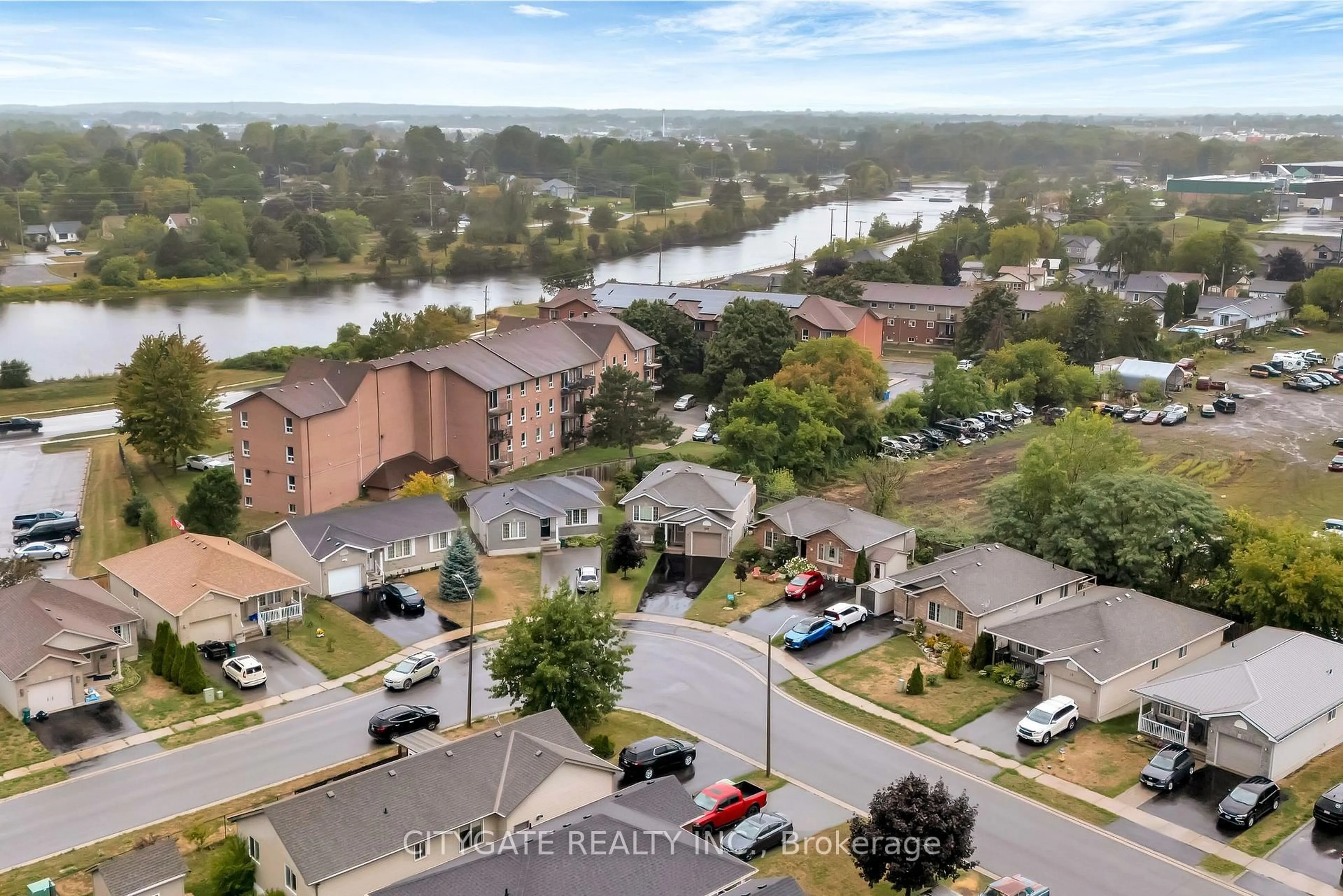 A pic from outside/outdoor area/front of a property/back of a property/a pic from drone, water/lake/river/ocean view for 43 Follwell Cres, Belleville Ontario K8N 5Z6
