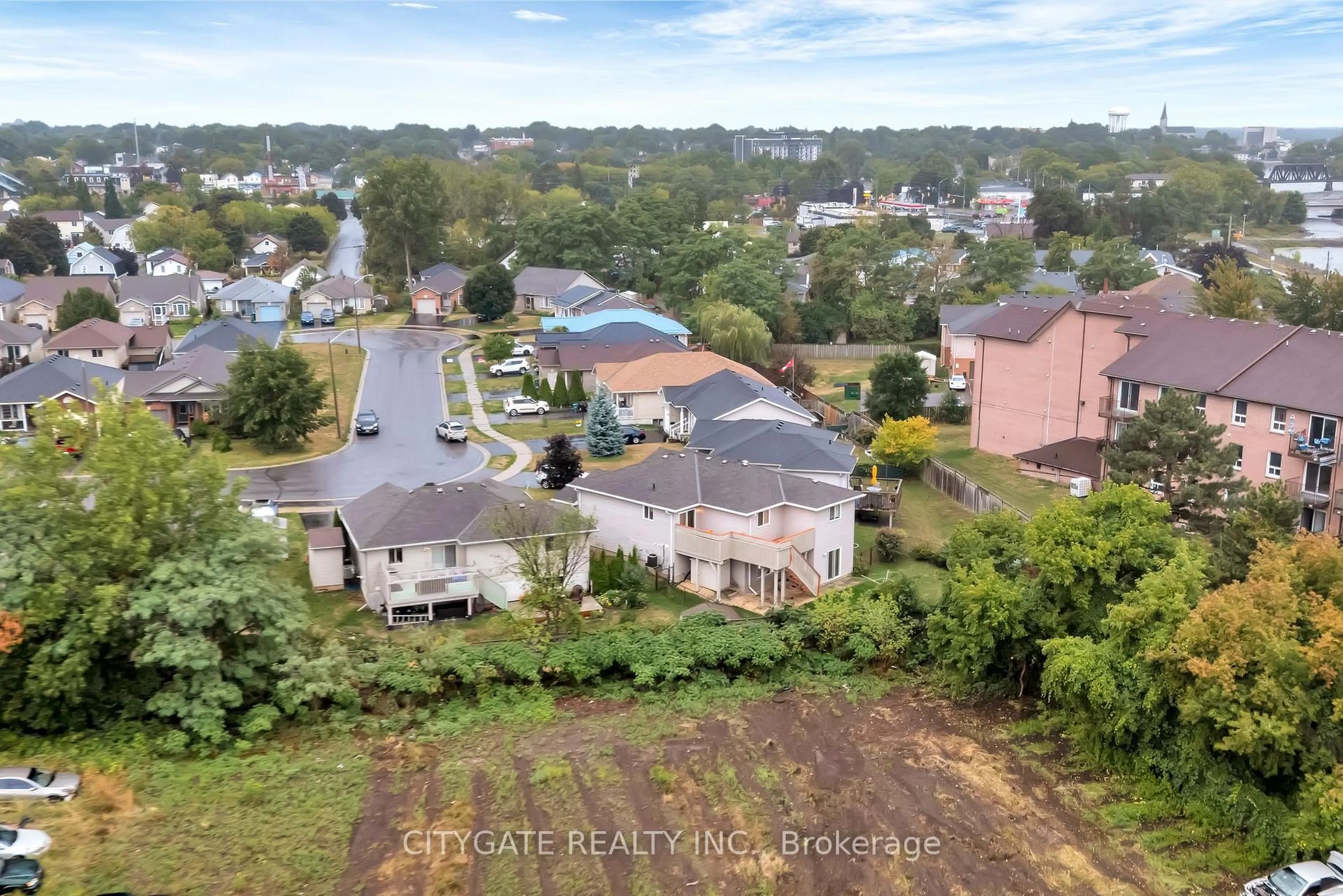 A pic from outside/outdoor area/front of a property/back of a property/a pic from drone, street for 43 Follwell Cres, Belleville Ontario K8N 5Z6