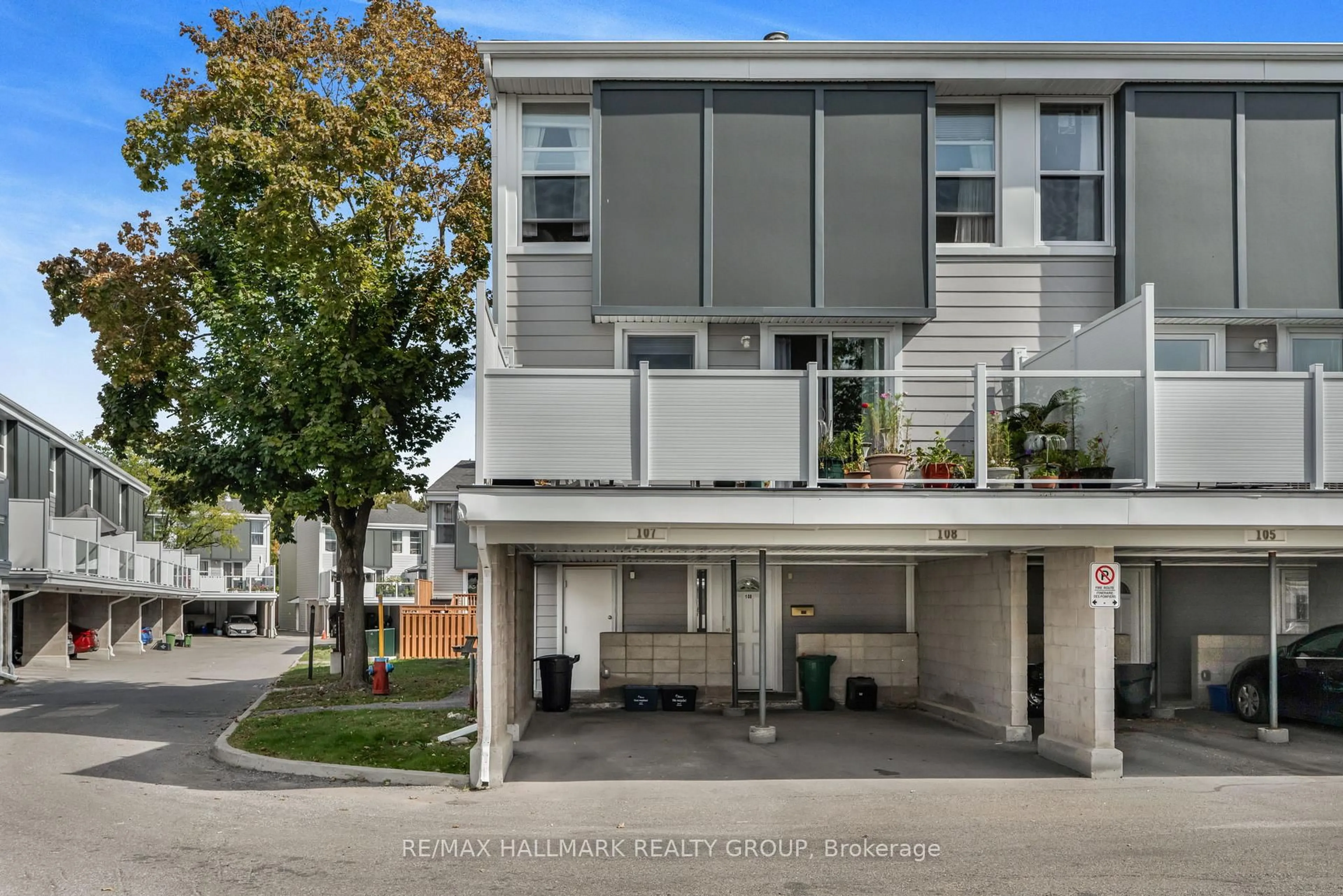 Home with vinyl exterior material, street for 3445 UPLANDS Dr #107, Ottawa Ontario K1V 9N5