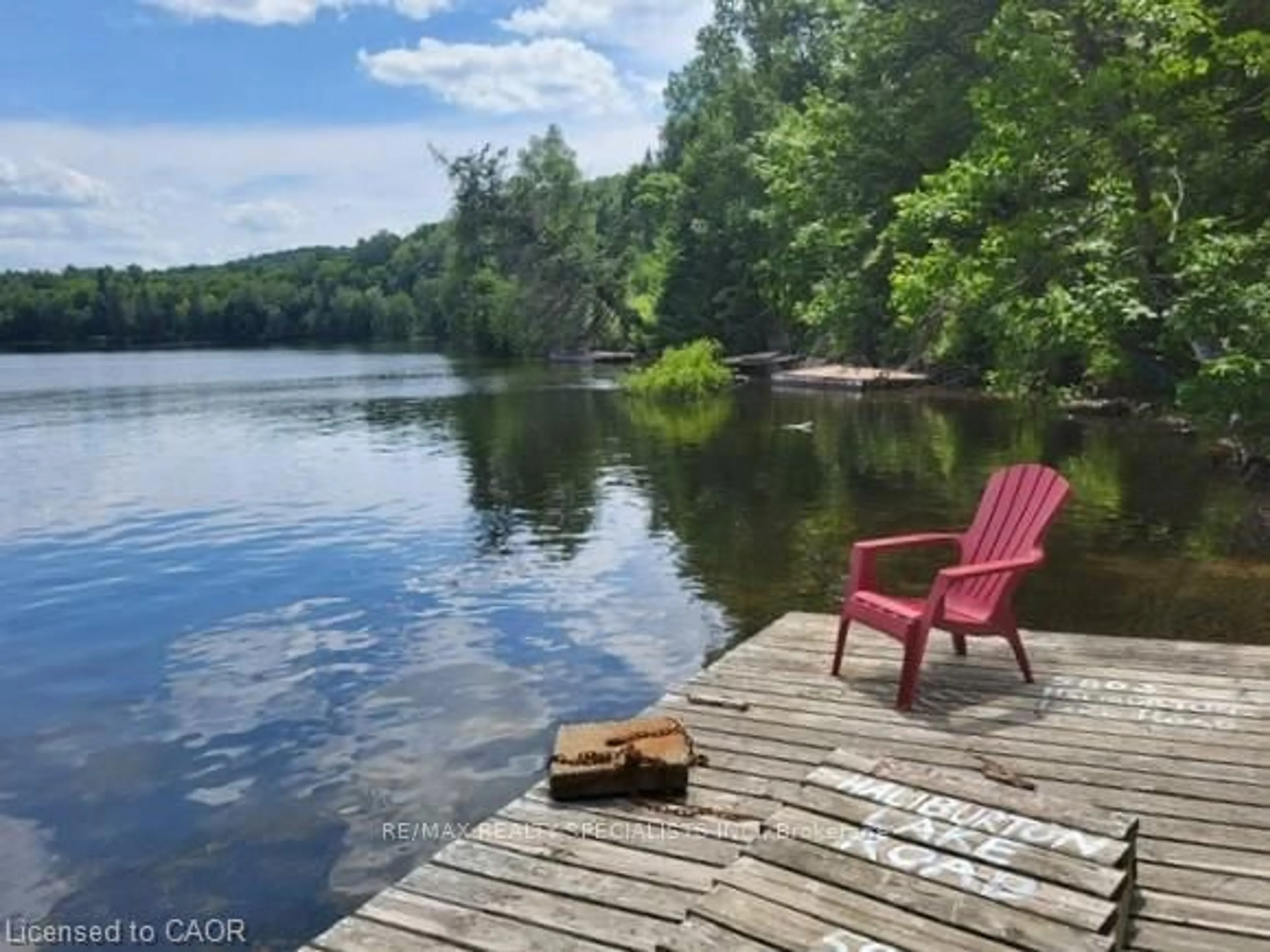 Patio, water/lake/river/ocean view for 5803 Haliburton Lake Rd, Dysart et al Ontario K0M 1S0