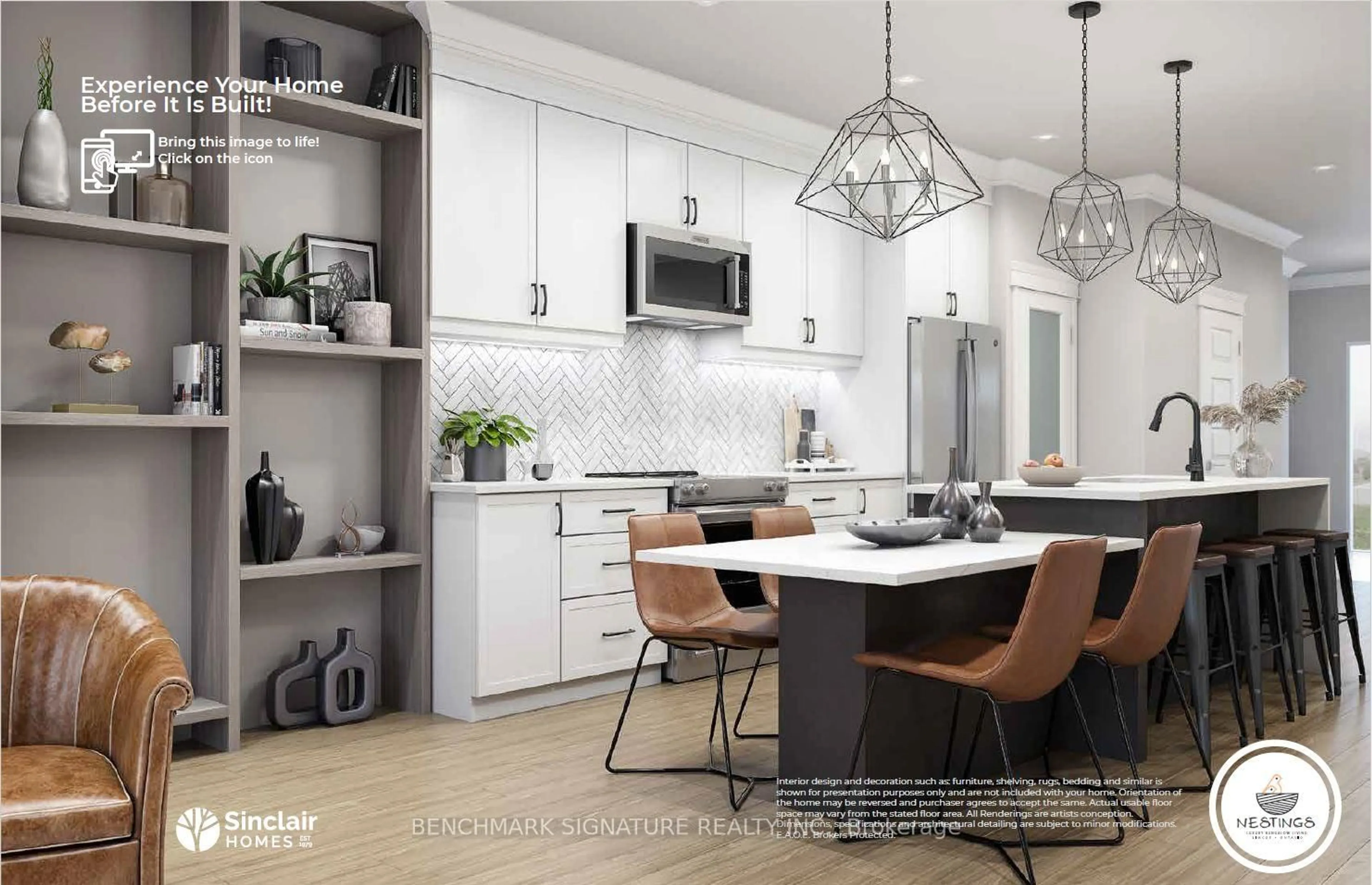 Open concept kitchen, ceramic/tile floor for 81 Barn Owl Way, Norfolk Ontario N3Y 0E3