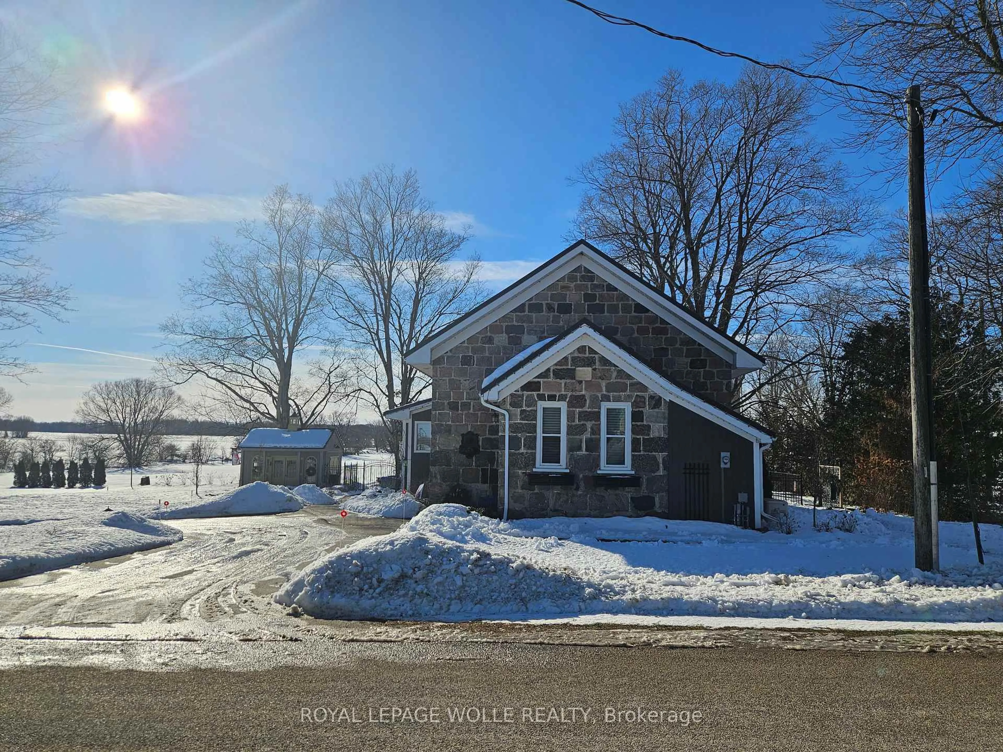 A pic from outside/outdoor area/front of a property/back of a property/a pic from drone, street for 6265 Line 89, North Perth Ontario N0G 1Y0