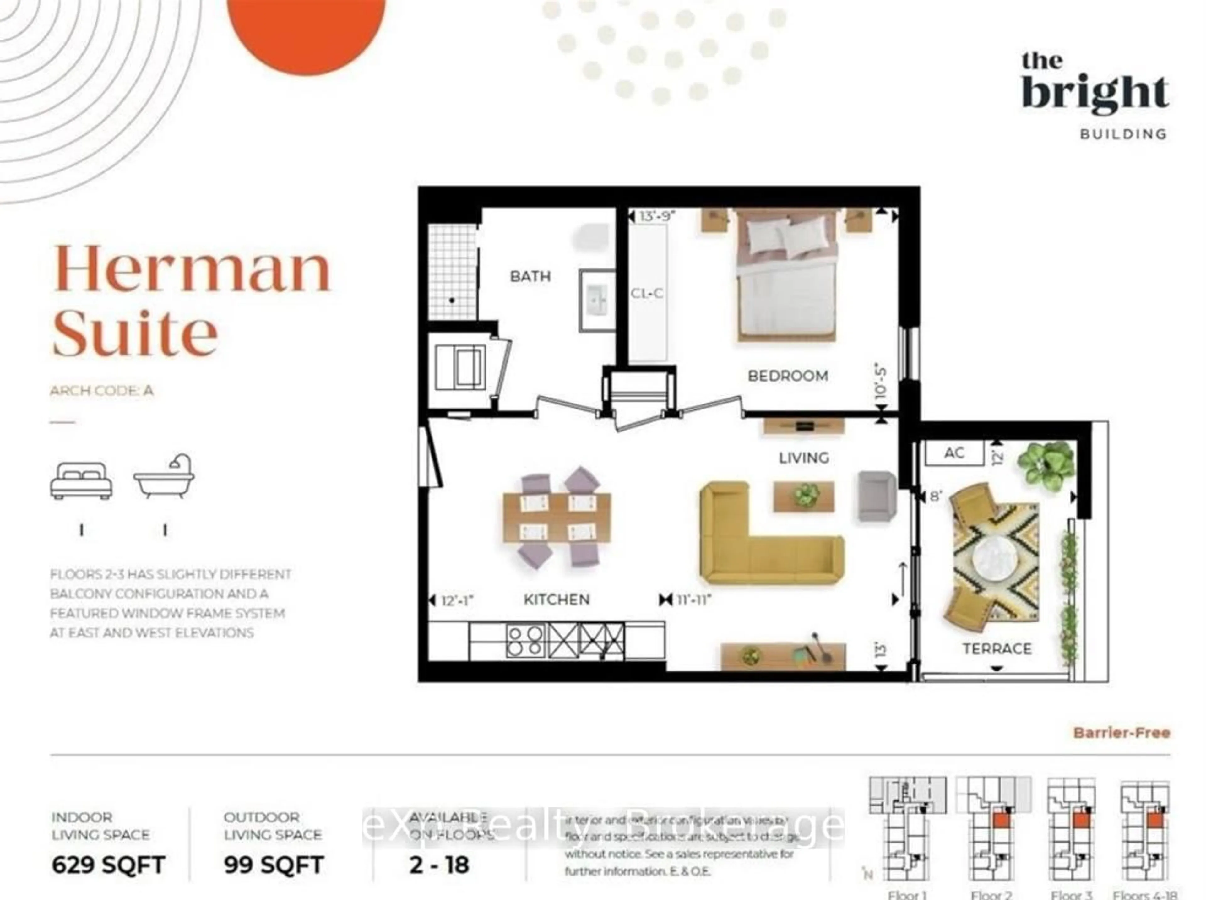 Floor plan for 741 King St #306, Kitchener Ontario N2G 1E3