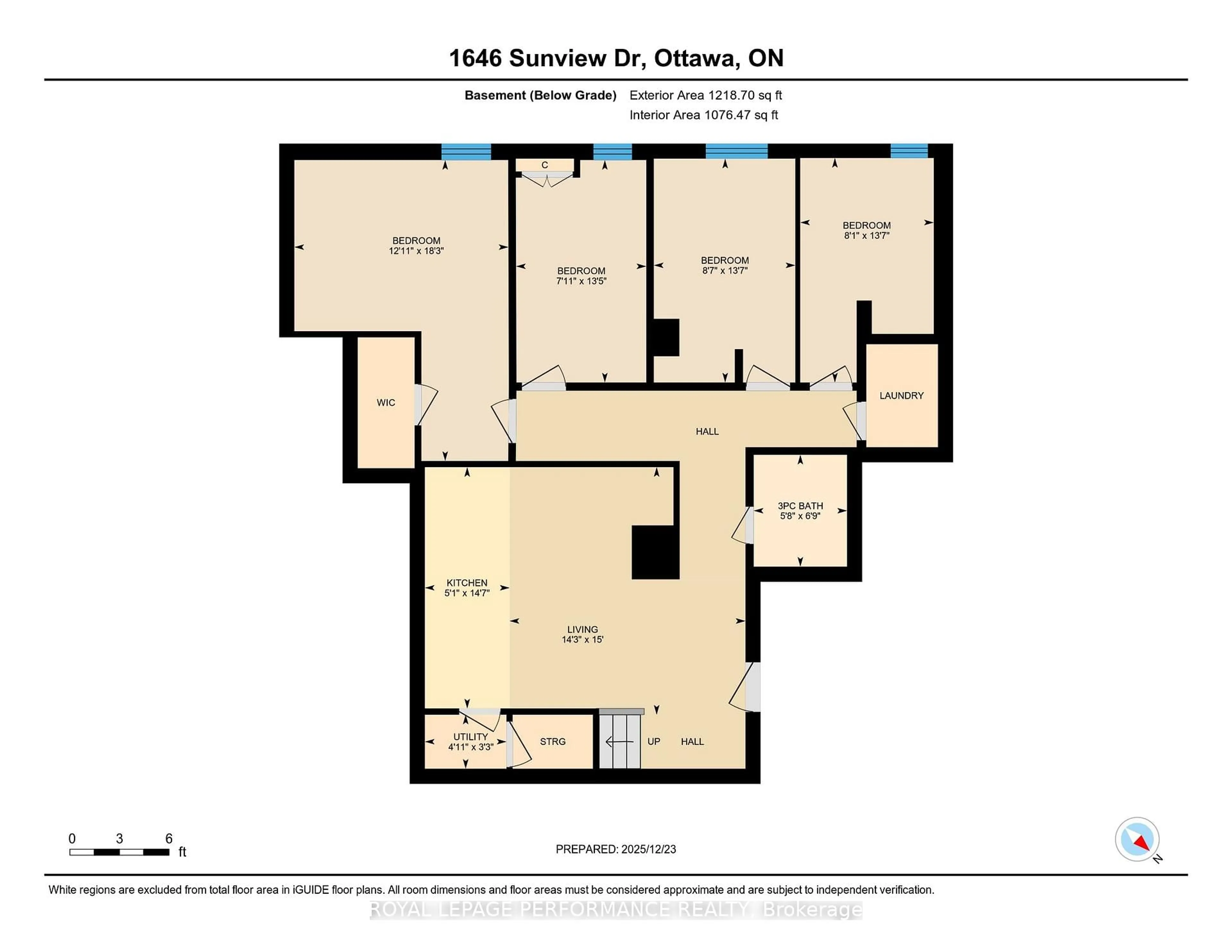 Floor plan for 1646 Sunview Dr, Orleans Ontario K1C 5C5