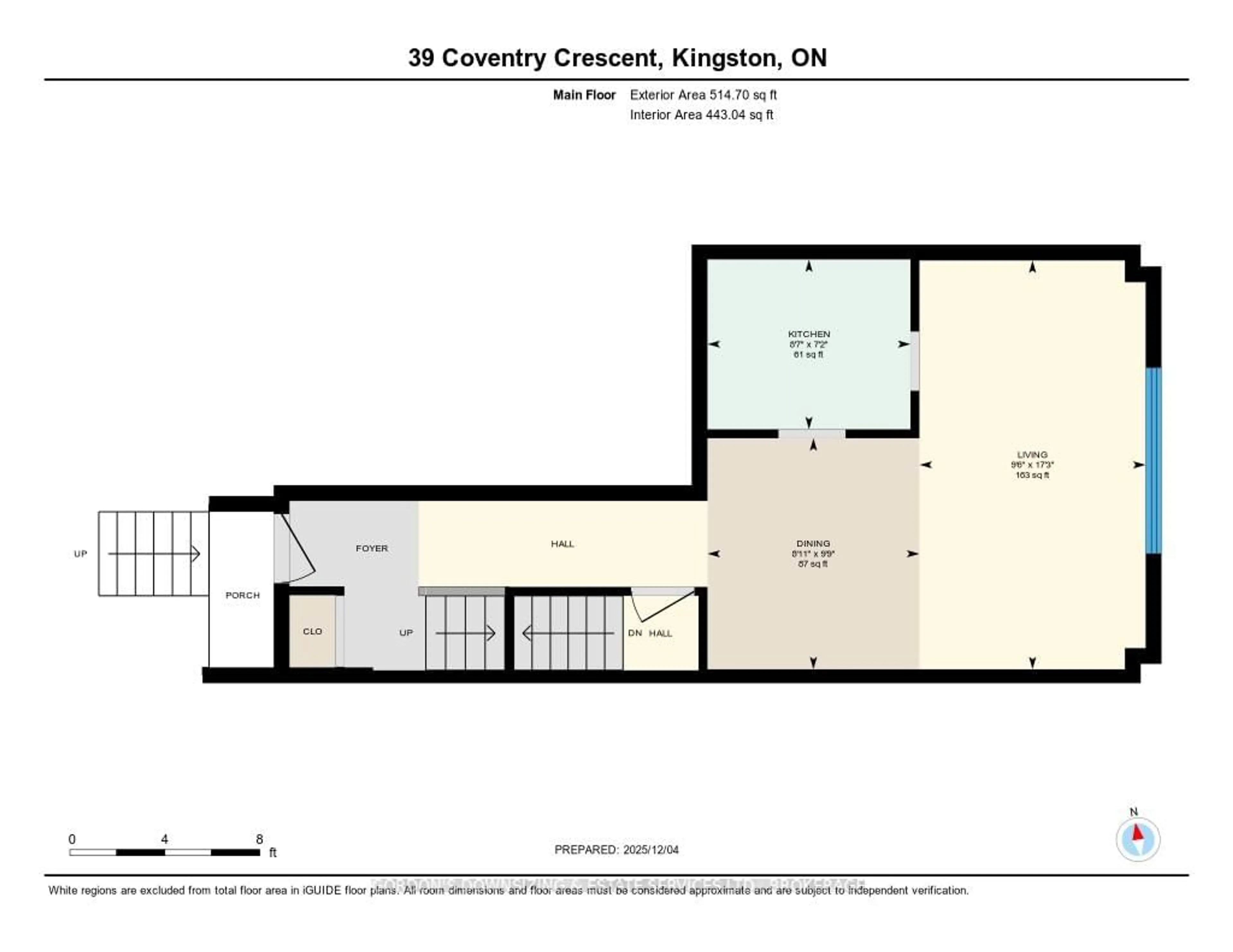 Floor plan for 39 Coventry Cres, Kingston Ontario K7M 7S8