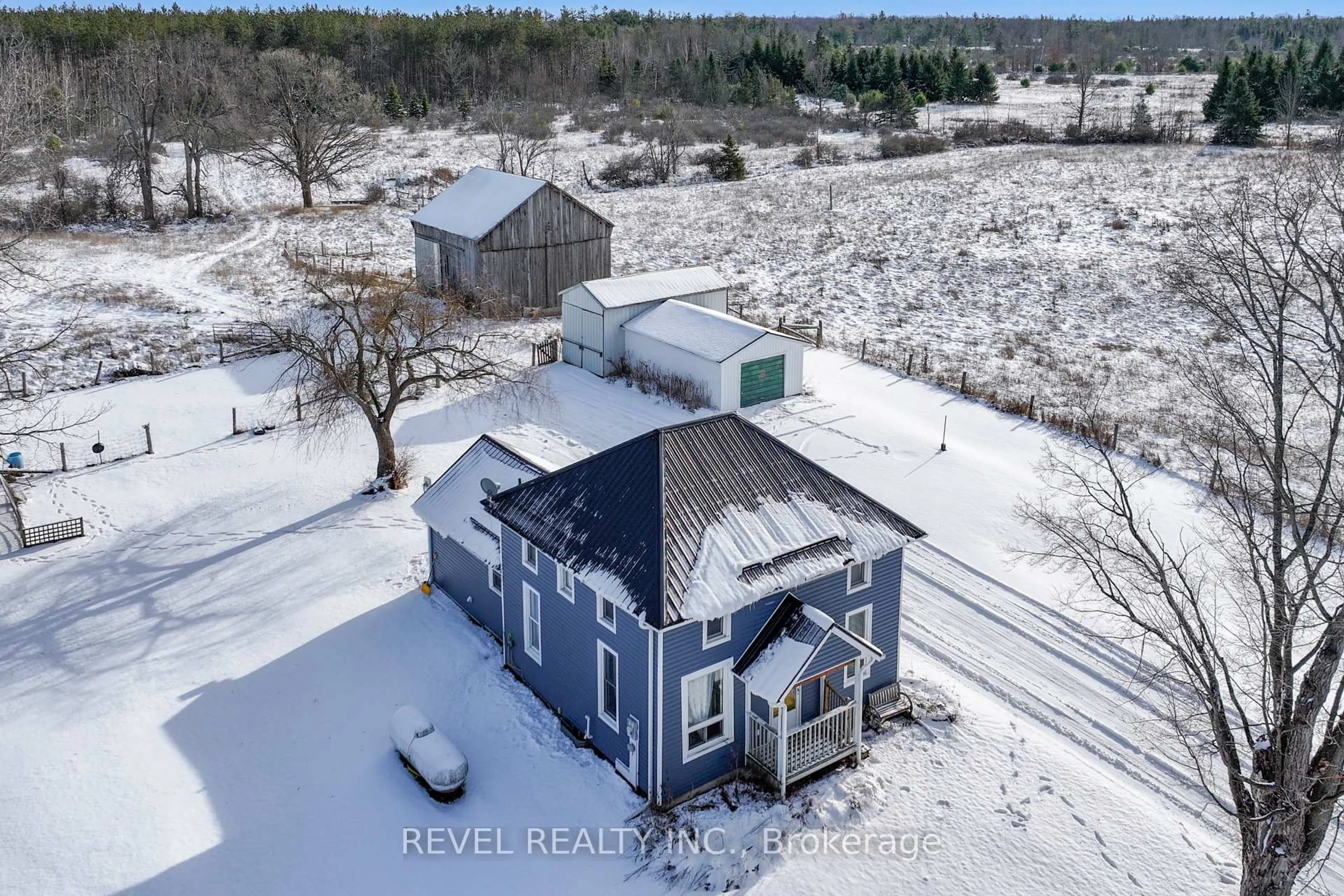 A pic from outside/outdoor area/front of a property/back of a property/a pic from drone, unknown for 2426 County Road 48, Kawartha Lakes Ontario K0M 2B0