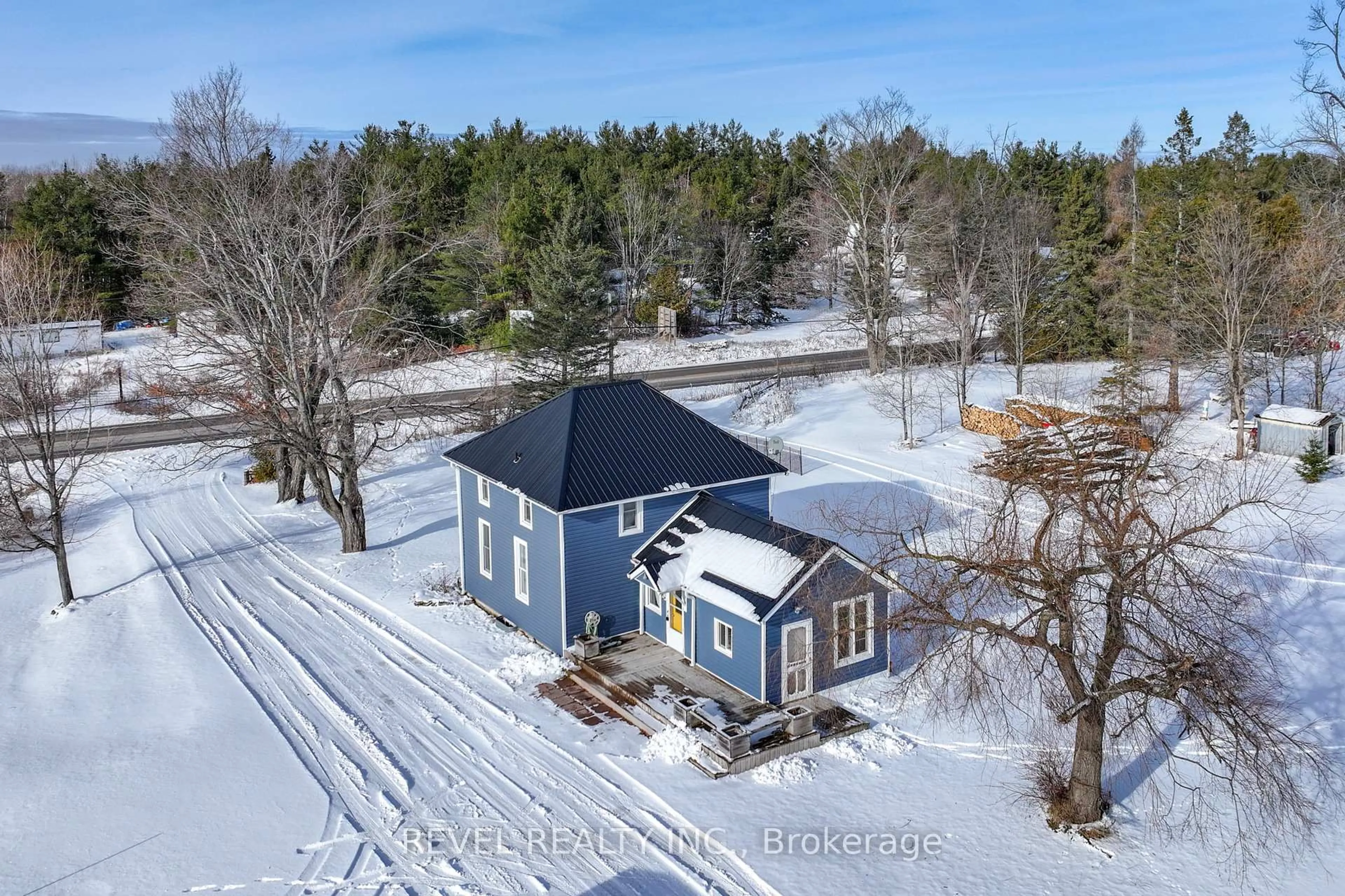 A pic from outside/outdoor area/front of a property/back of a property/a pic from drone, unknown for 2426 County Road 48, Kawartha Lakes Ontario K0M 2B0