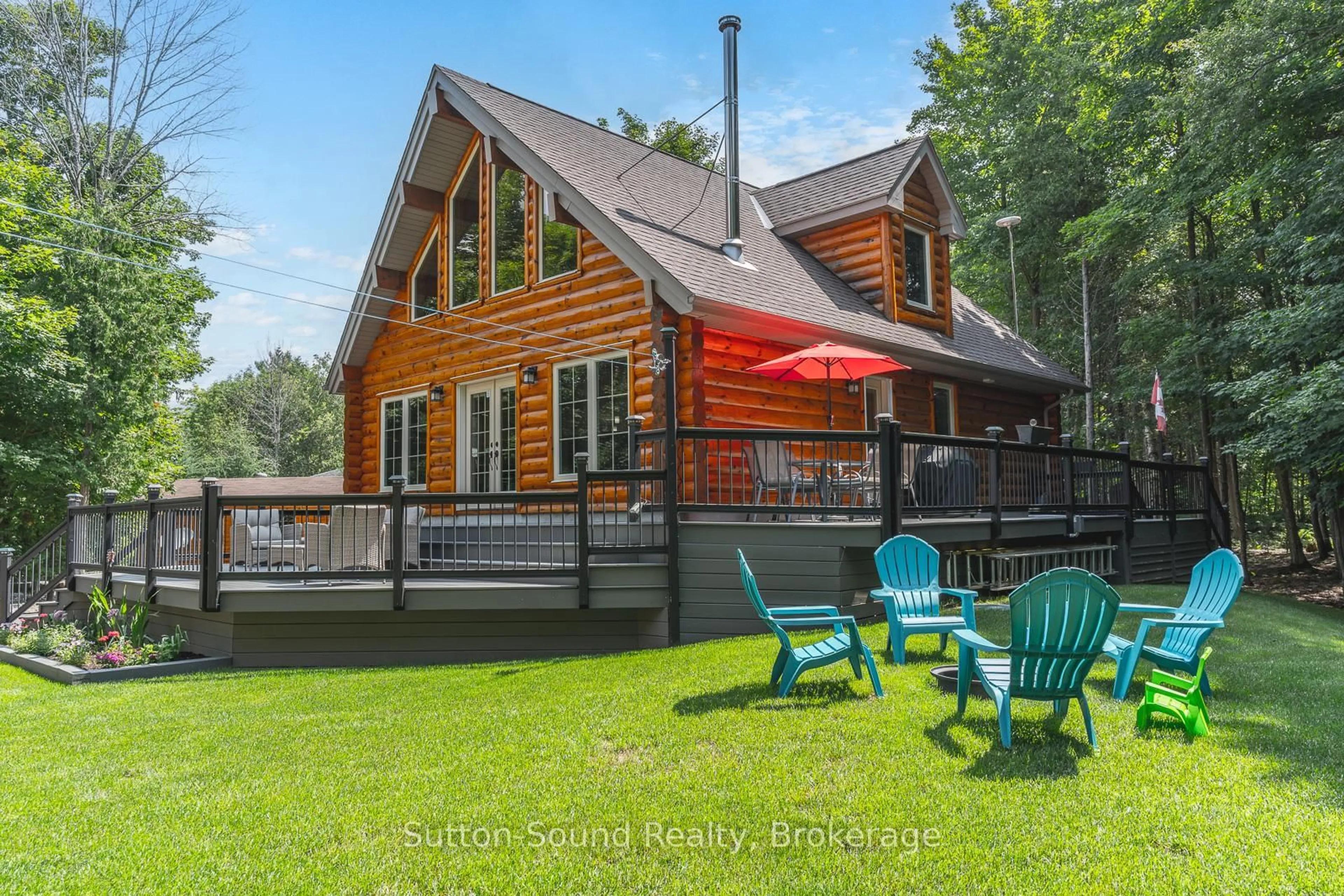 Patio, water/lake/river/ocean view for 20 Sandy Pines Tr, South Bruce Peninsula Ontario N0H 2T0