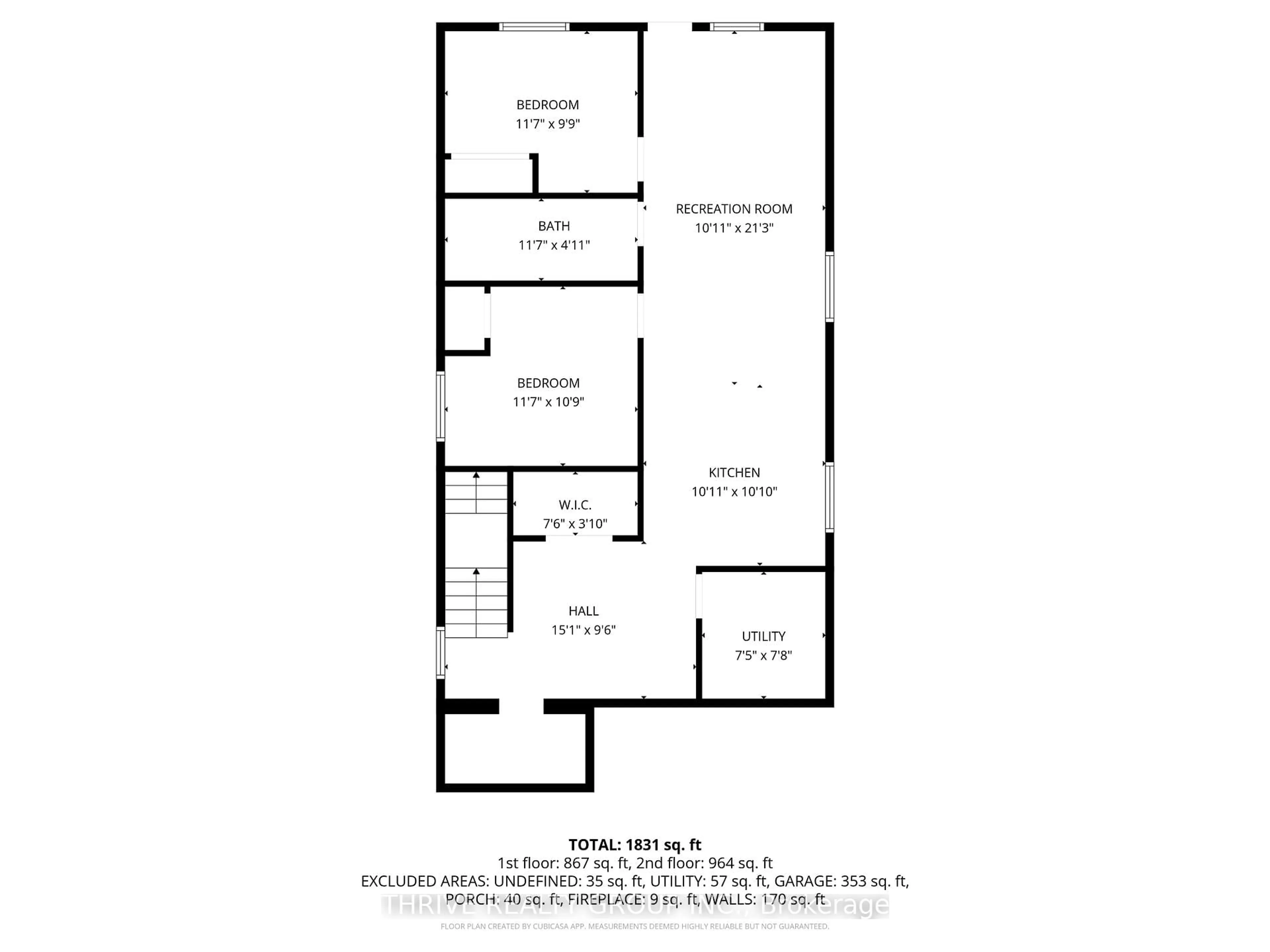 Floor plan for 24 Gower St, London North Ontario N6H 2E6