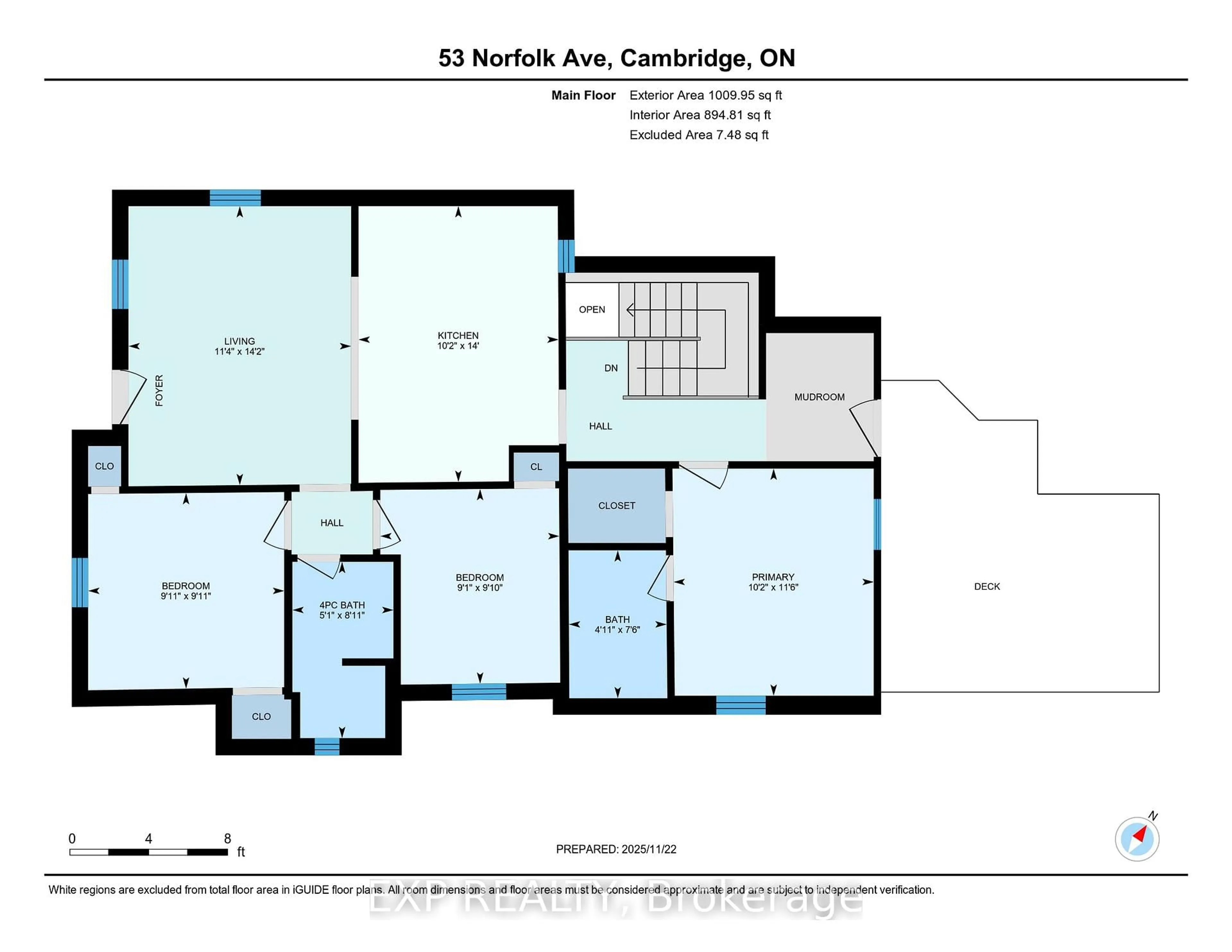 Floor plan for 53 Norfolk Ave, Cambridge Ontario N1R 3T7