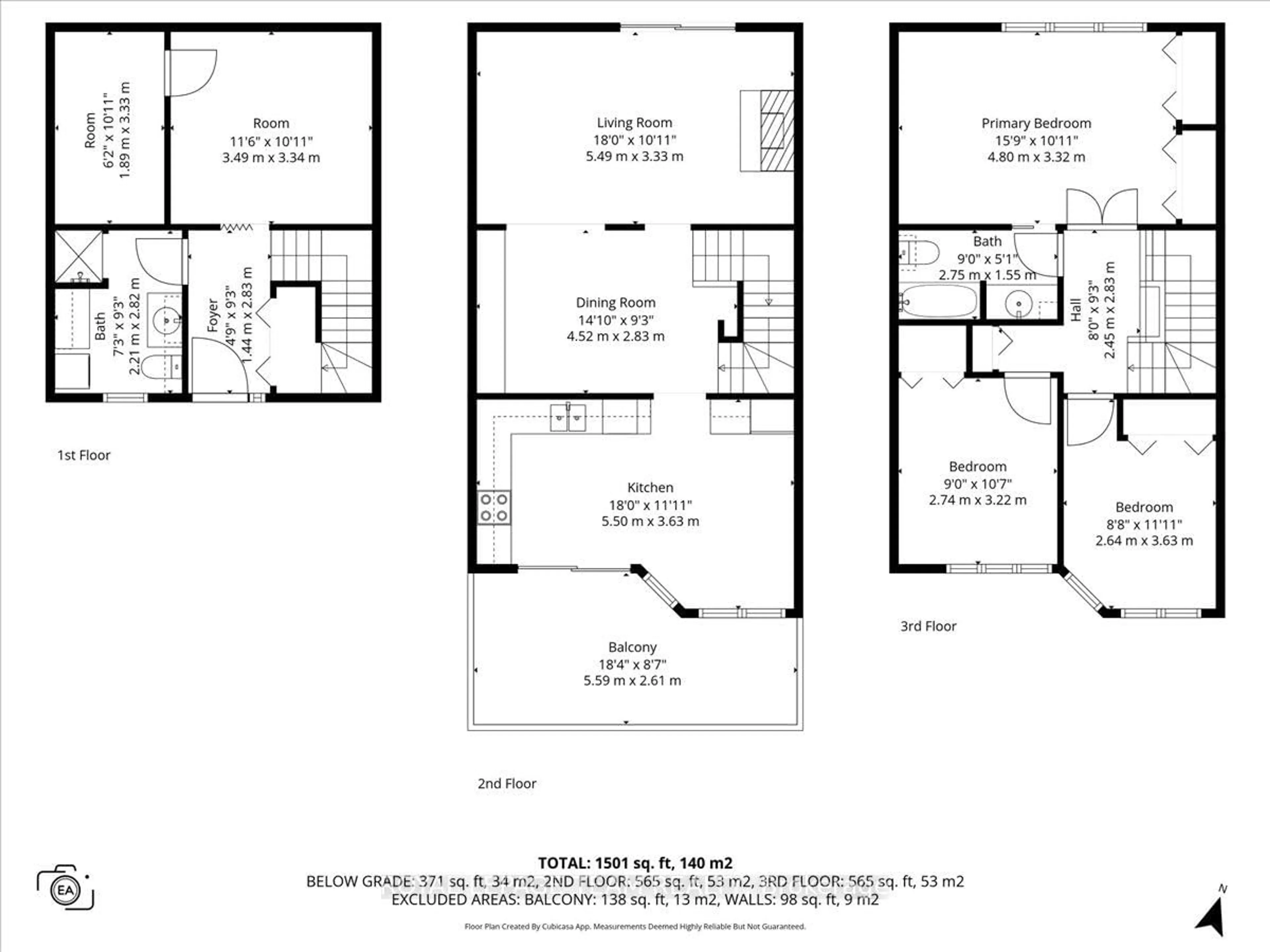 Floor plan for 1137 Chimney Hill Way, Ottawa Ontario K1J 8Z7