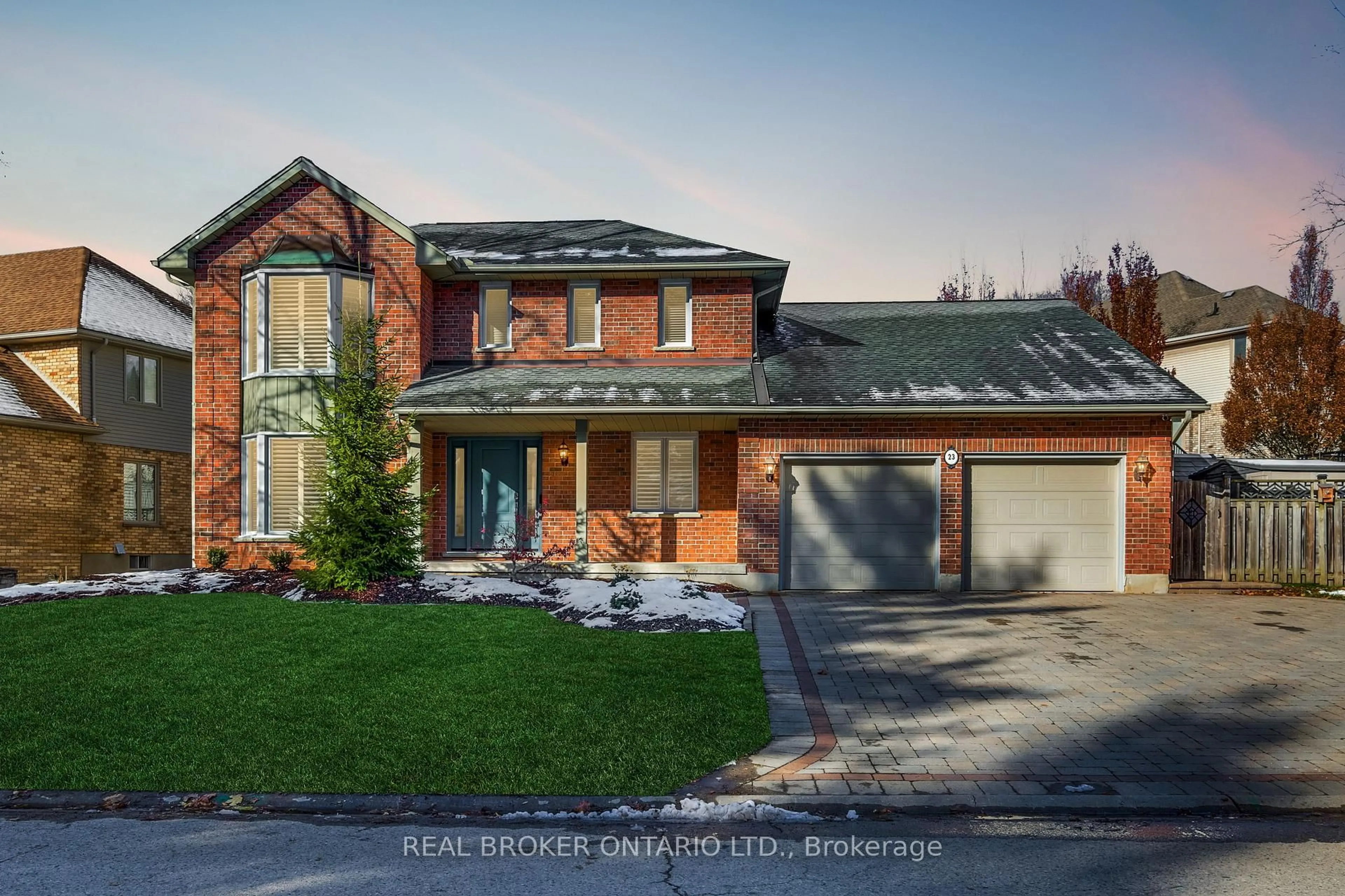 Home with brick exterior material, street for 23 Chestnut Hill, London South Ontario N6K 4J5