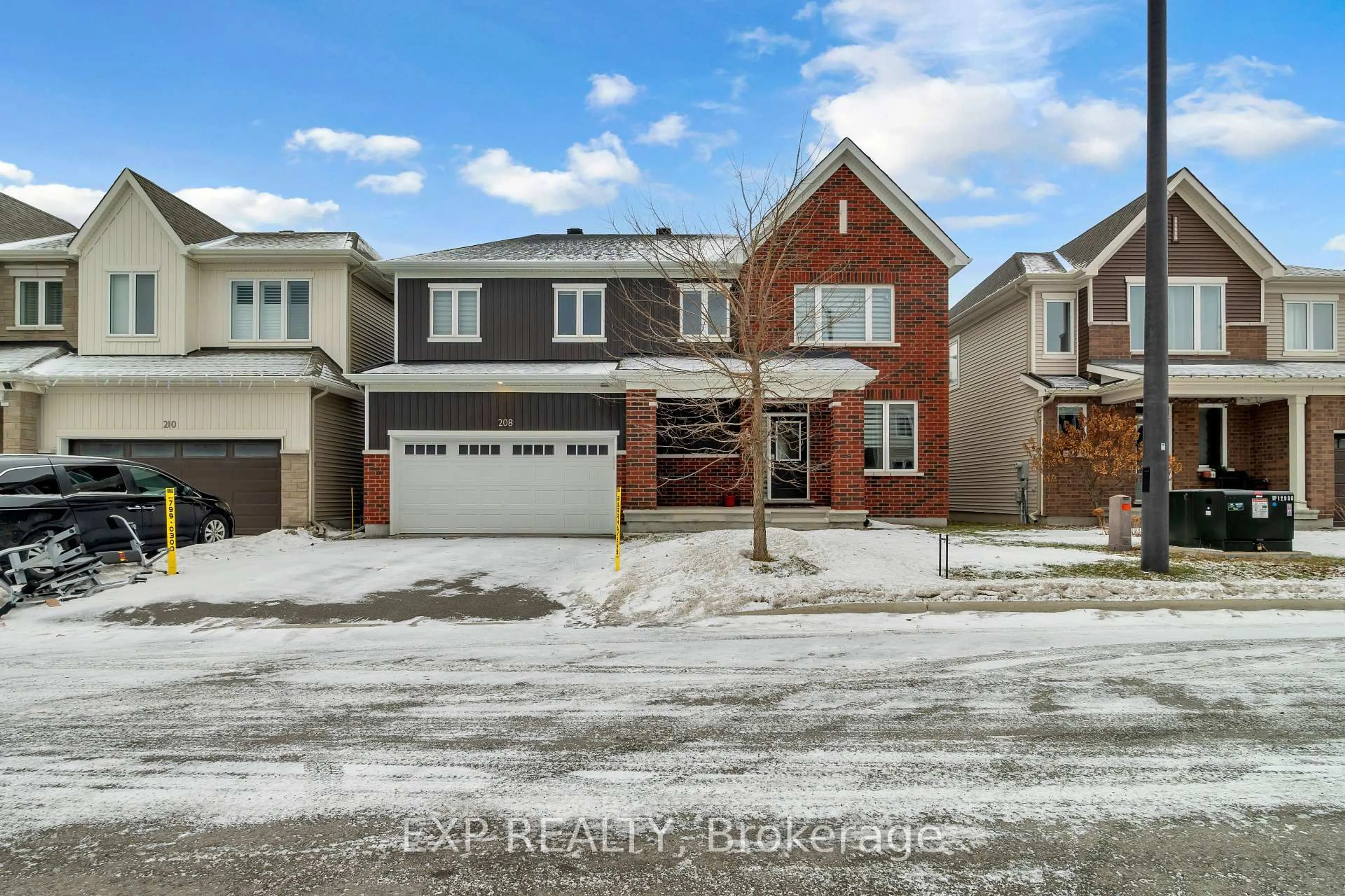 Home with brick exterior material, street for 208 Douglas FIR Street, Ottawa Ontario K2J 6P9