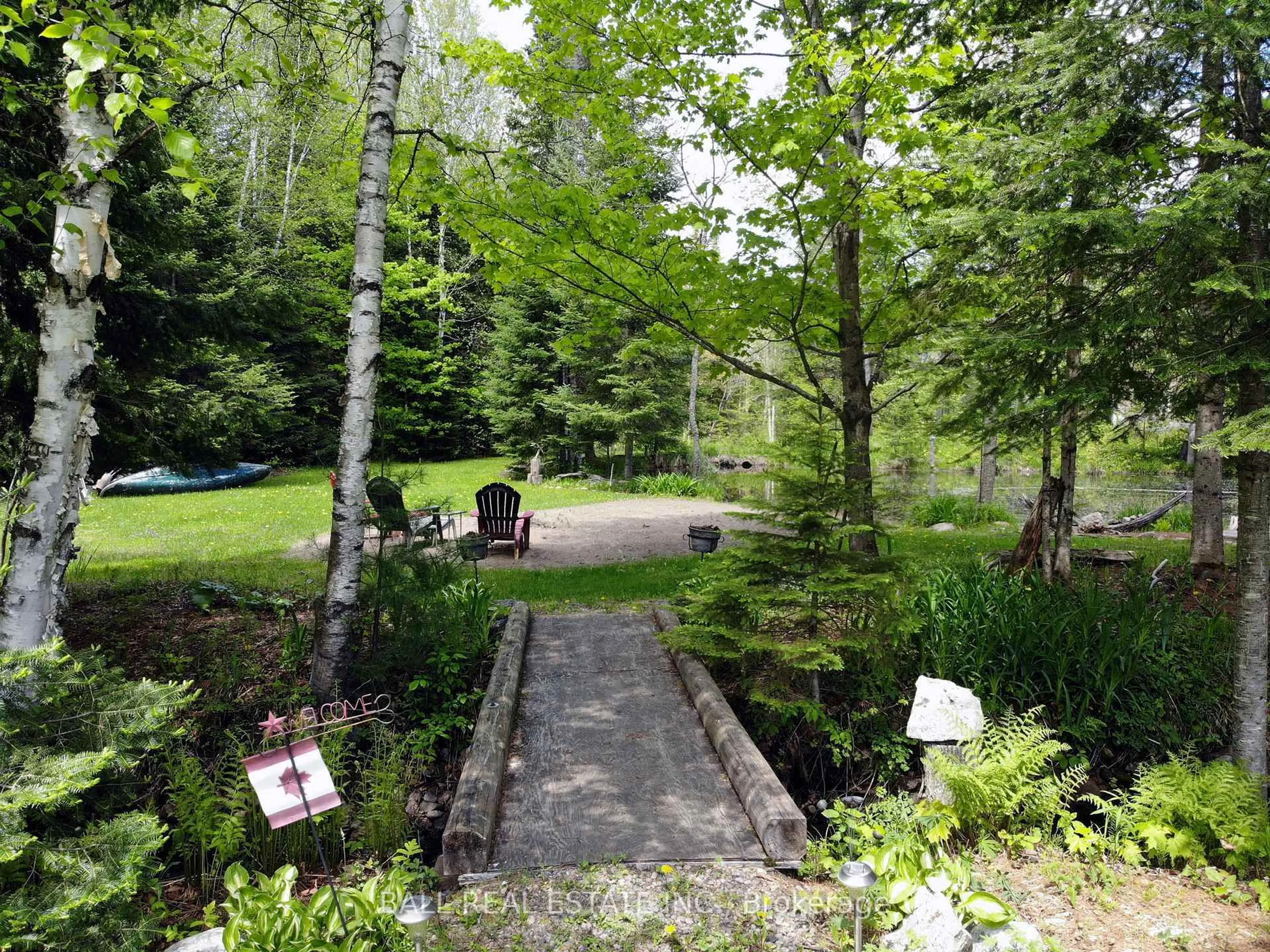 Patio, forest/trees view for 1017 Clement Lake Rd, Highlands East Ontario K0L 3C0