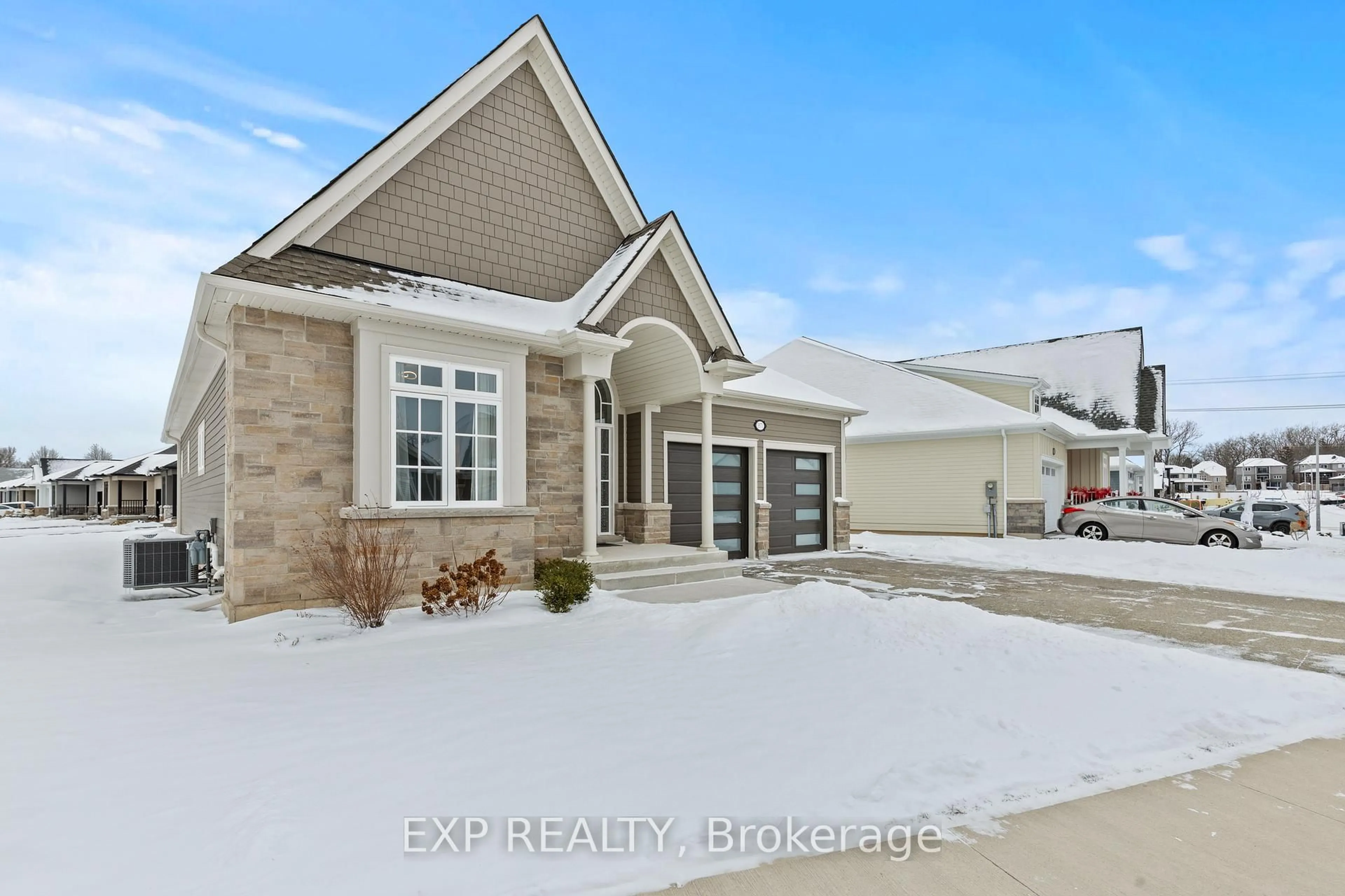 Home with brick exterior material, street for 3571 Whispering Woods Tr, Fort Erie Ontario L0S 1N0