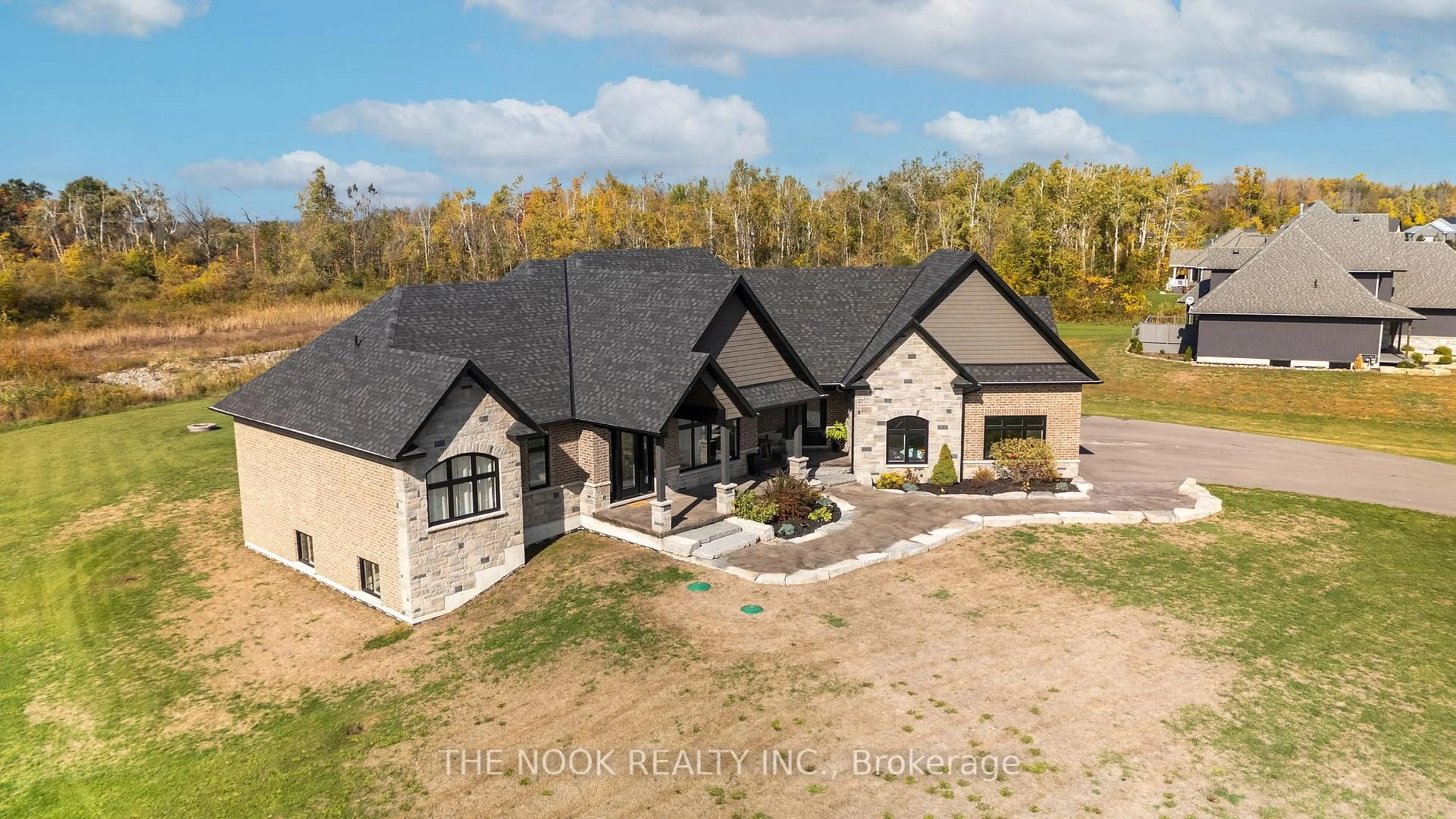 A pic from outside/outdoor area/front of a property/back of a property/a pic from drone, building for 46 Westlake Crt, Kawartha Lakes Ontario K0M 1G0