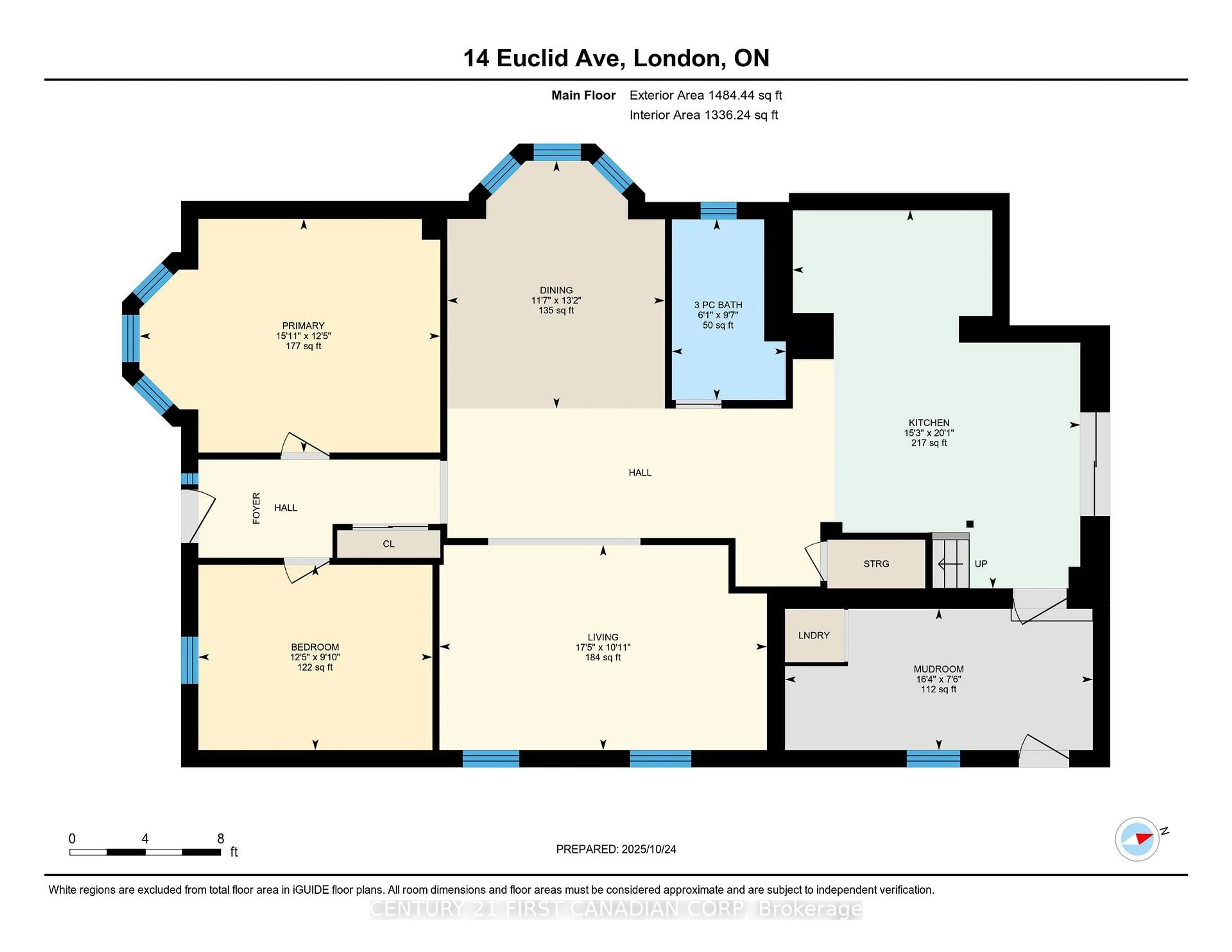 Floor plan for 14 Euclid Ave, London South Ontario N6C 1C1