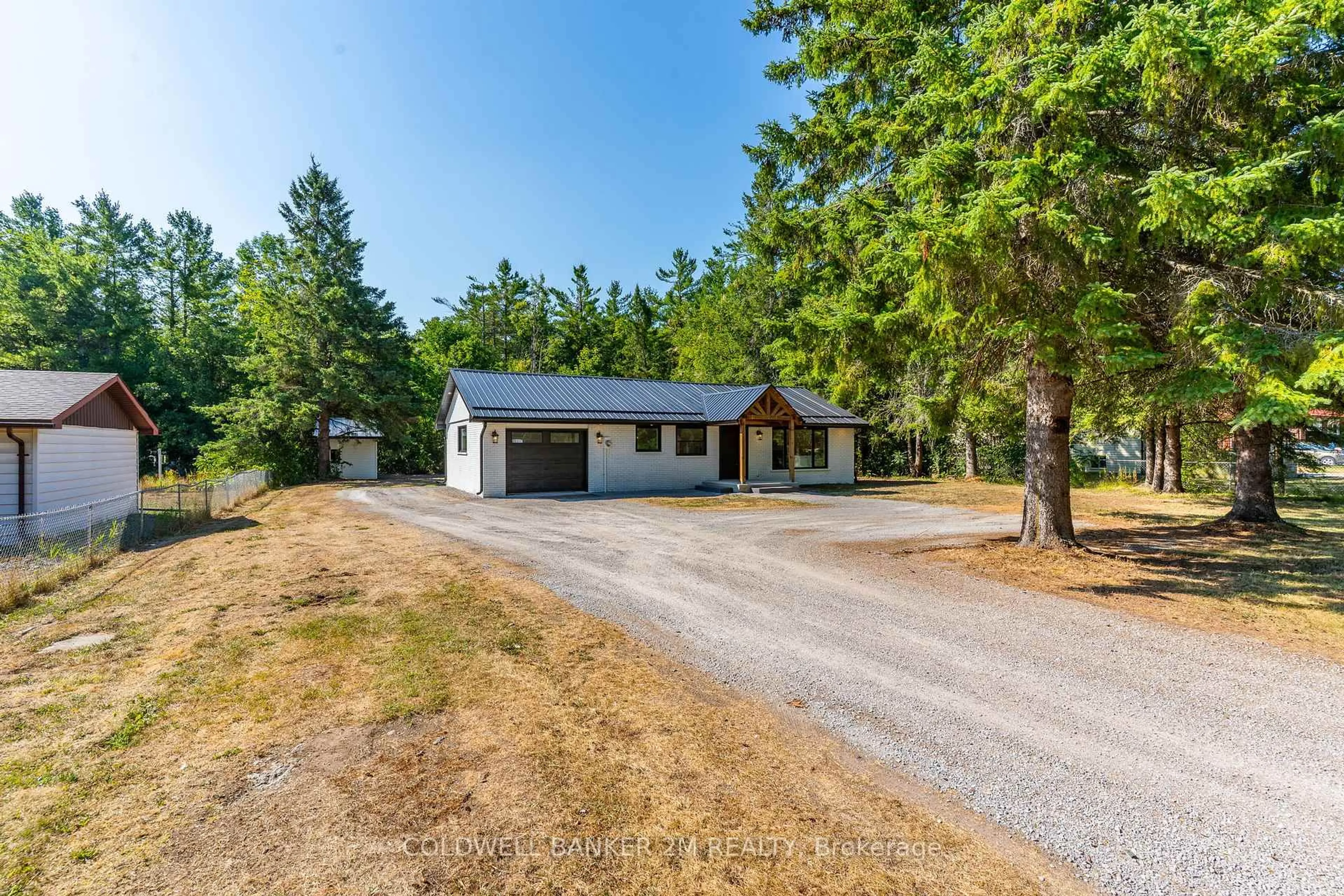 A pic from outside/outdoor area/front of a property/back of a property/a pic from drone, street for 2812 County Rd 48, Kawartha Lakes Ontario K0M 1K0