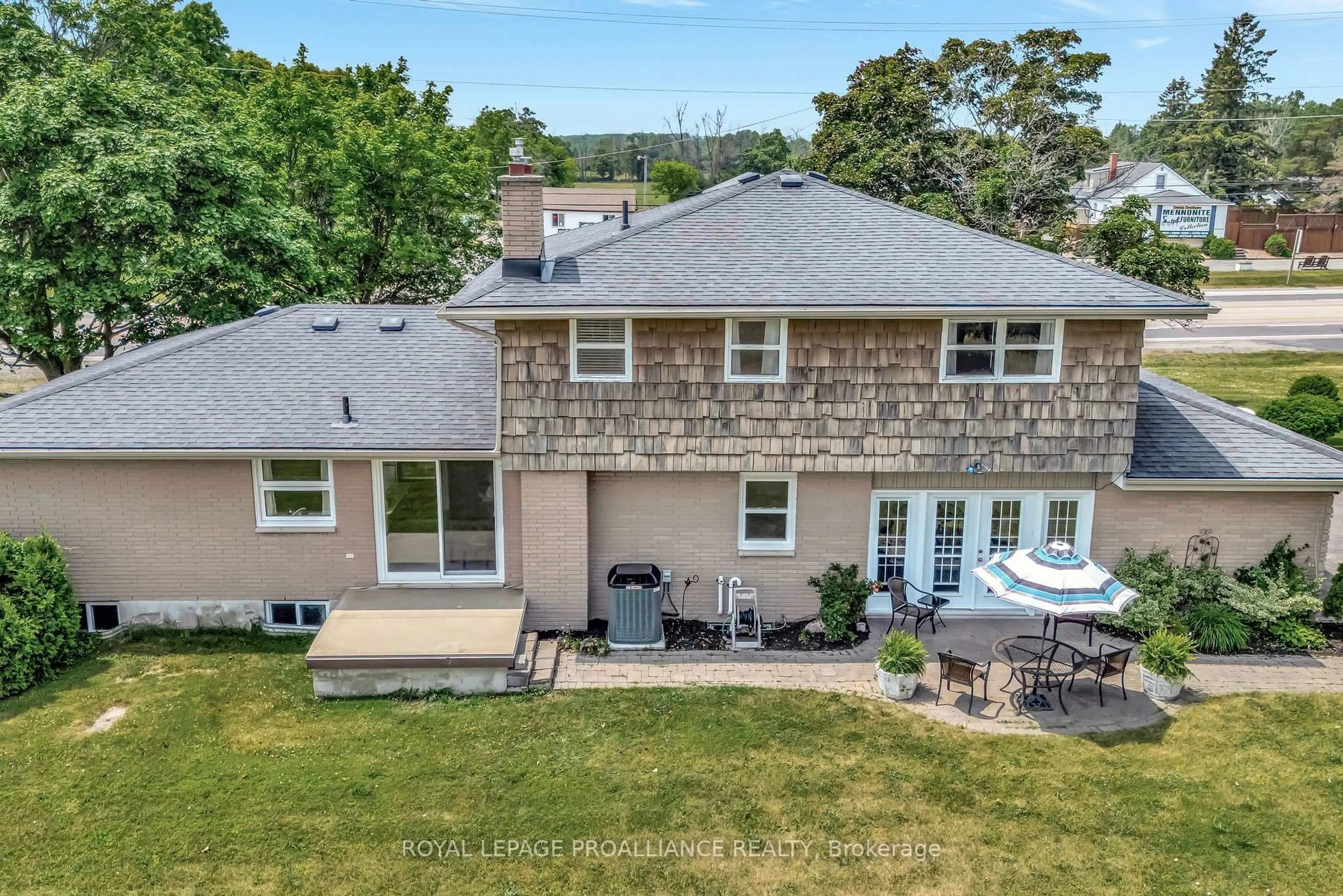 A pic from outside/outdoor area/front of a property/back of a property/a pic from drone, water/lake/river/ocean view for 6864 Highway 62, Belleville Ontario K8N 0L7