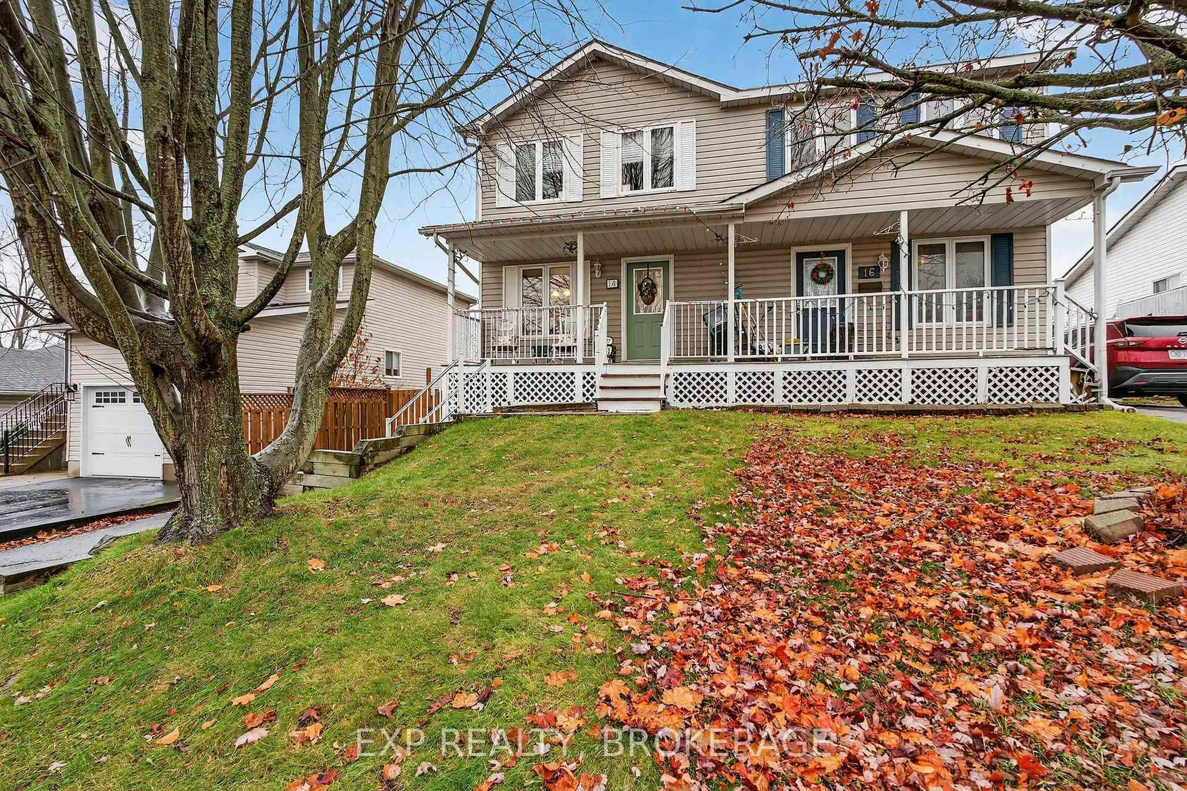 Home with vinyl exterior material, street for 14 CLIFFORD St, Loyalist Ontario K7N 1Y6