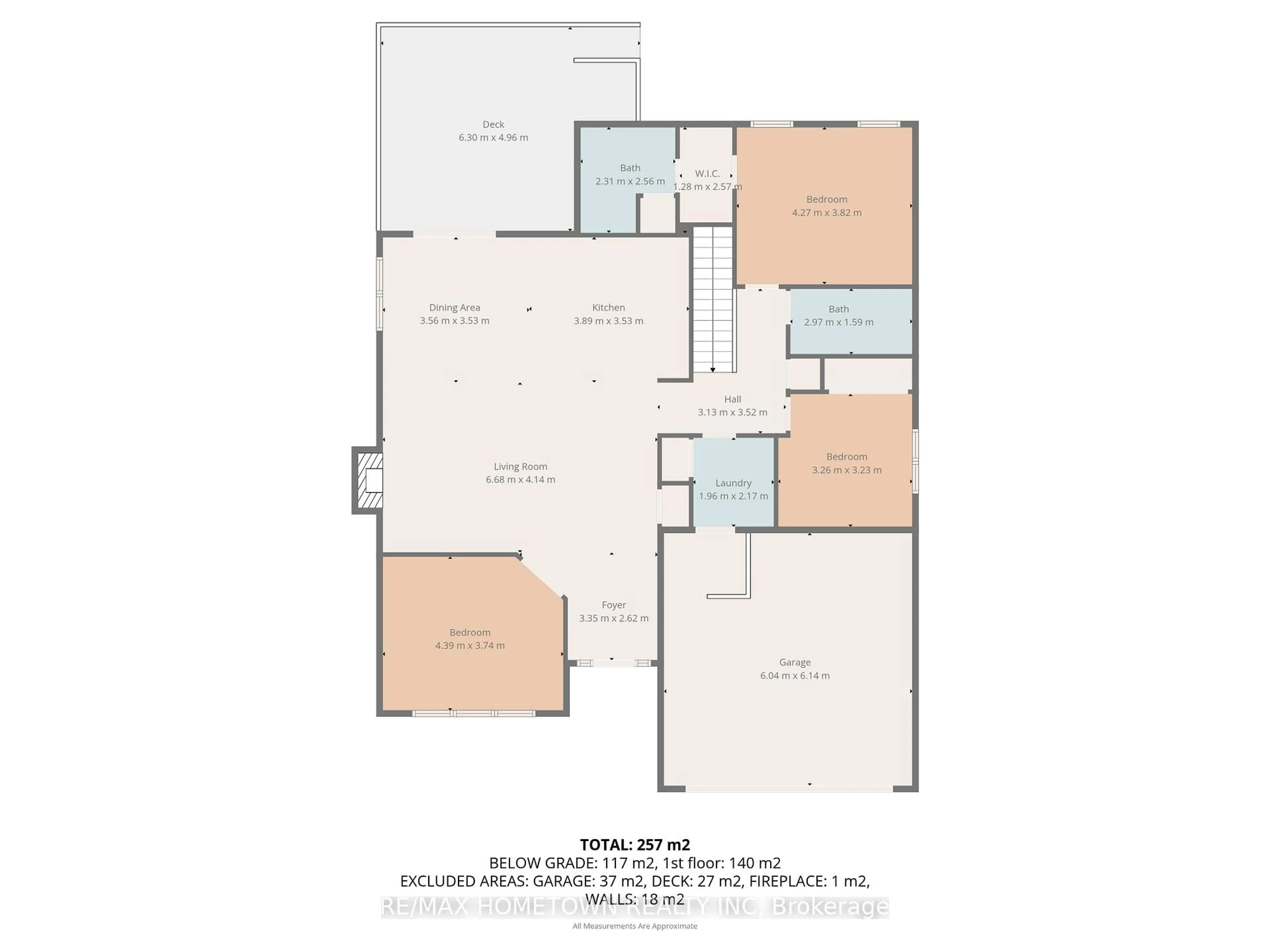Floor plan for 1124 McClure Cres, Brockville Ontario K6V 0B6