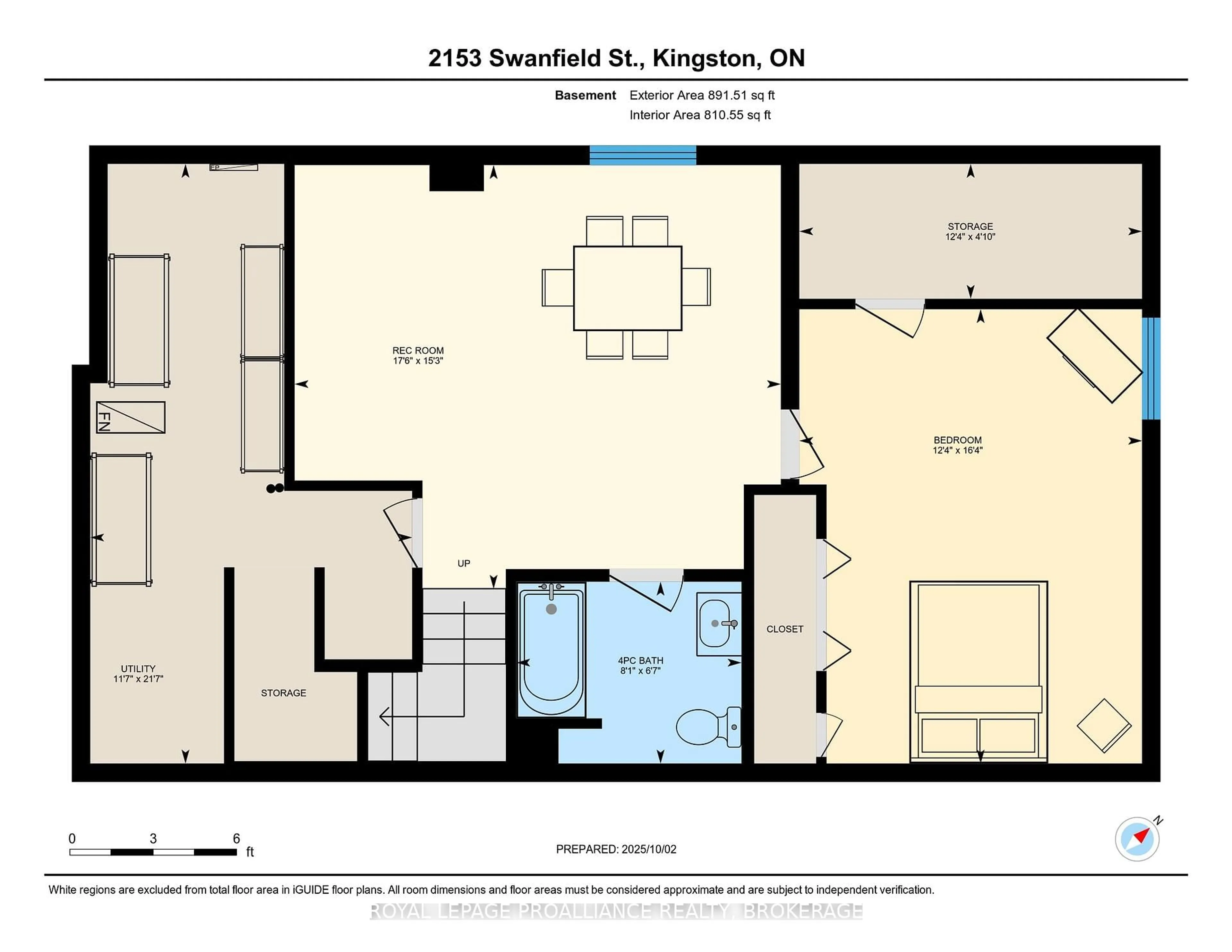 Floor plan for 2153 Swanfield St, Kingston Ontario K7M 0A9
