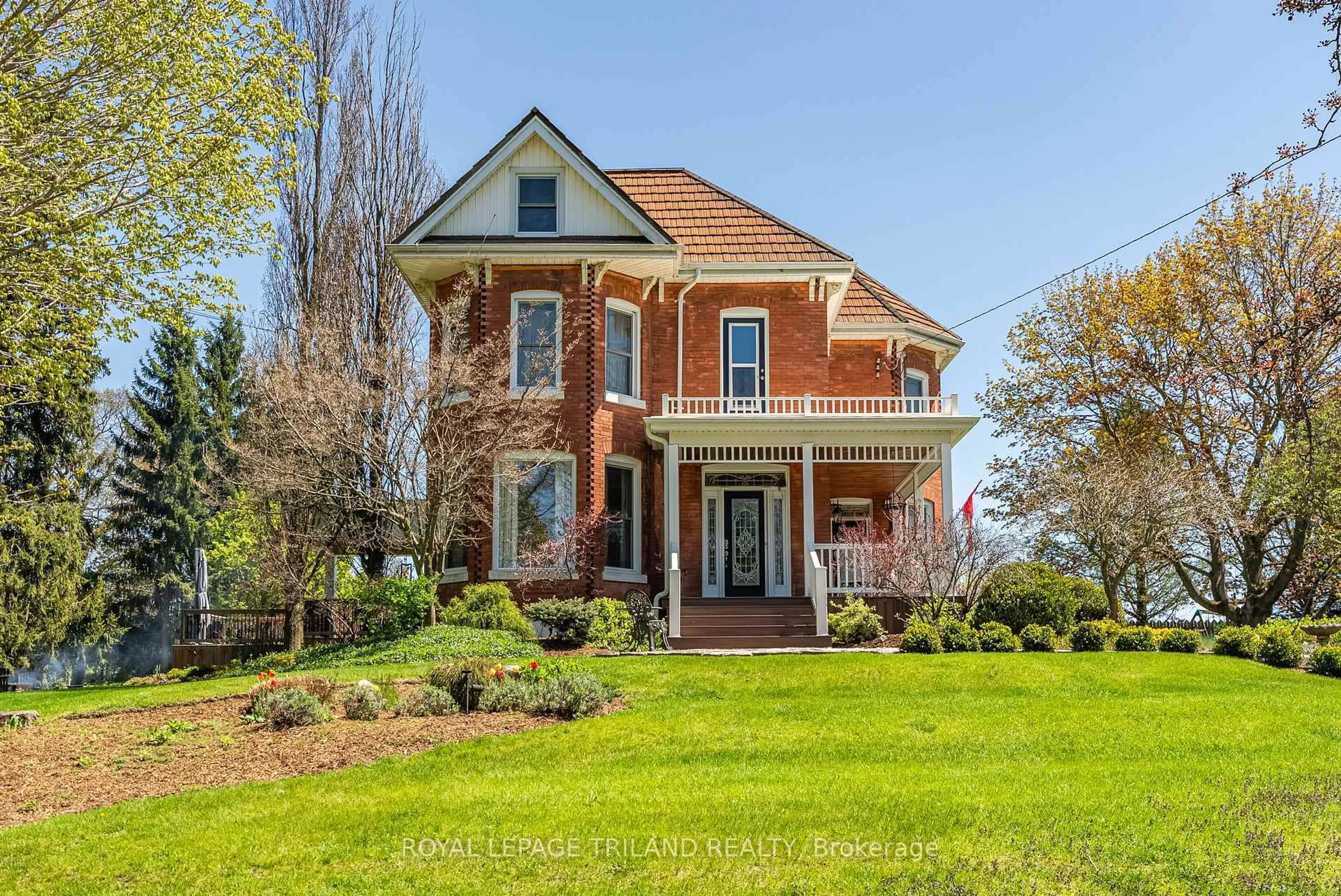 Home with brick exterior material, street for 6058 STONE CHURCH Rd, Central Elgin Ontario N0L 2L0