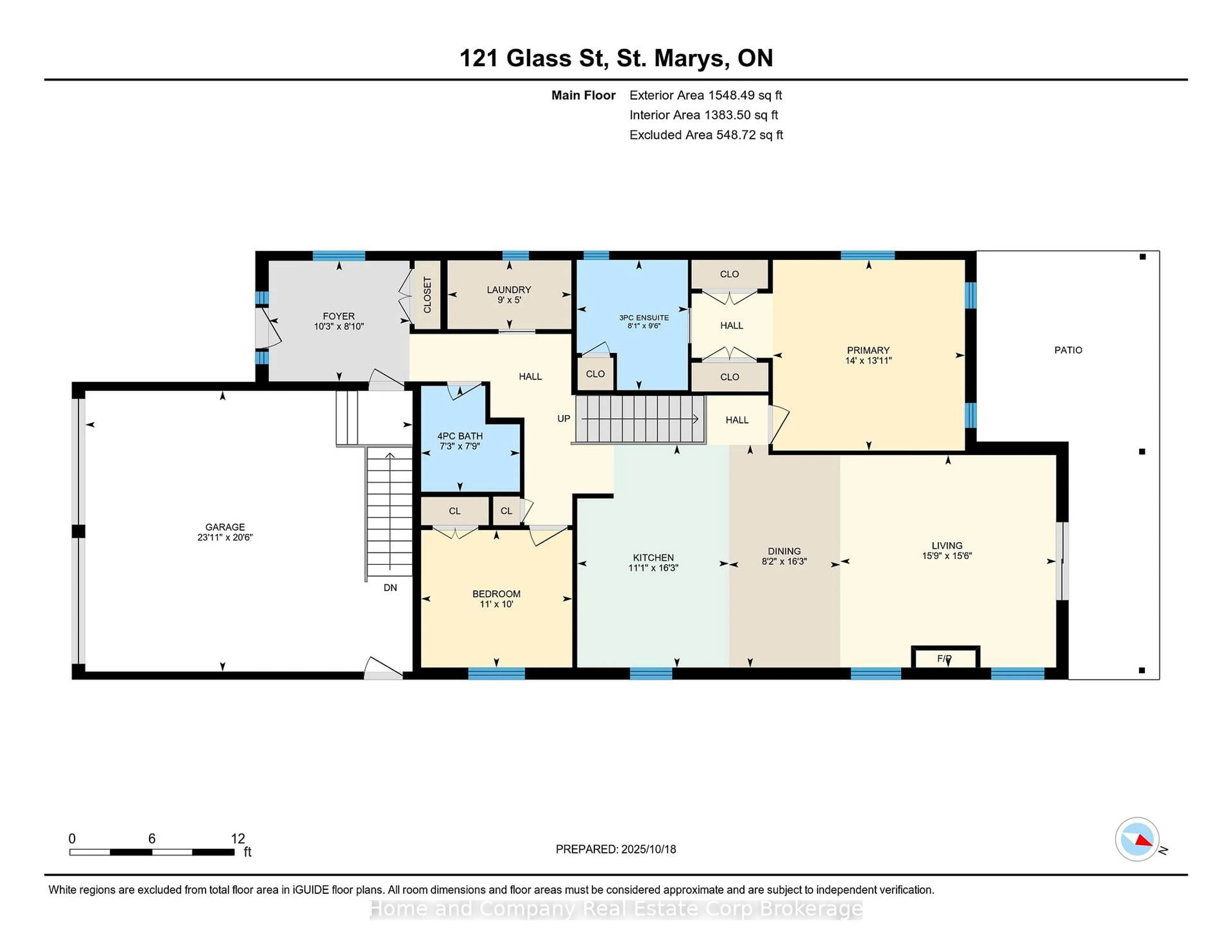 Floor plan for 121 Glass St, St. Marys Ontario N4X 0C1