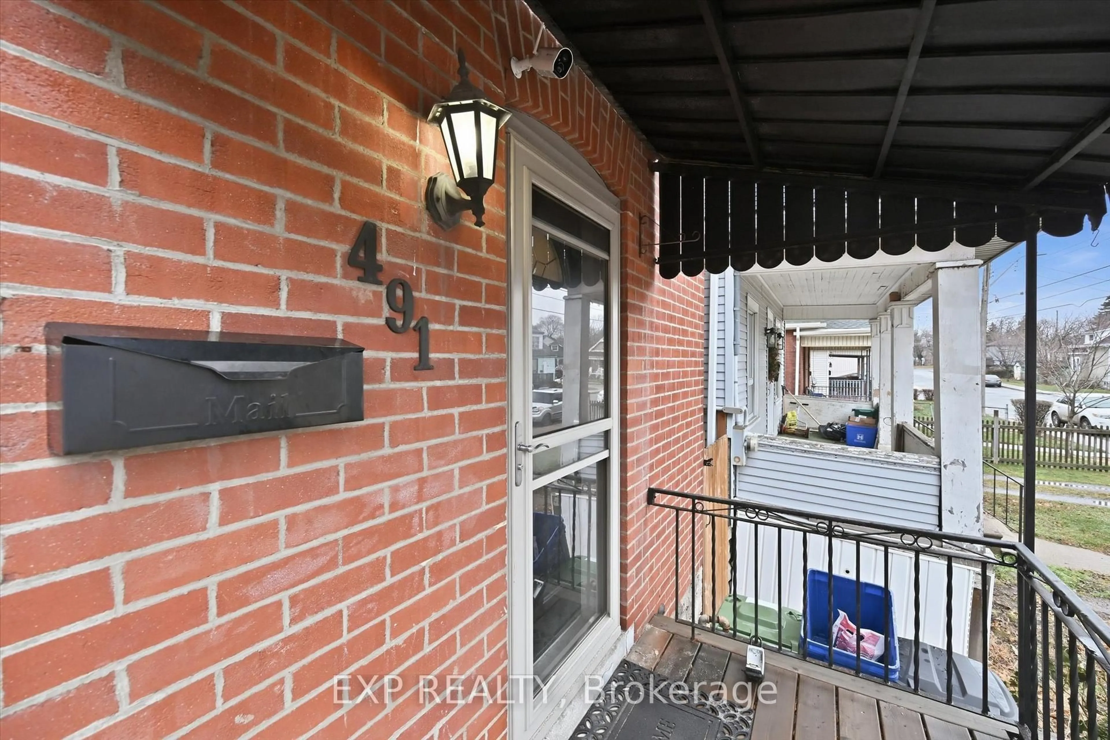 Balcony in the apartment, street for 491 Dunsmure Rd, Hamilton Ontario L8H 1G8